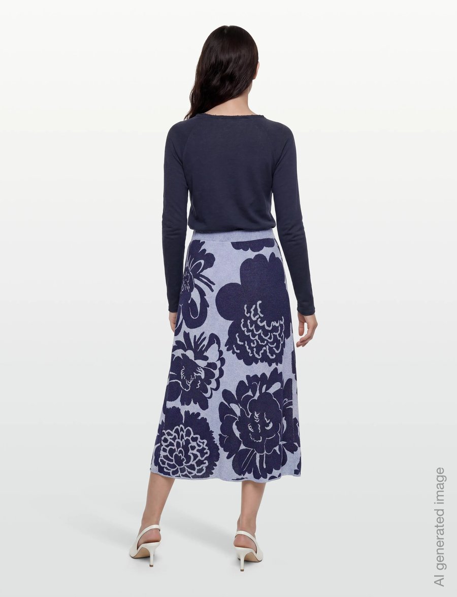 Marimekko - SIVELLYS PIONI - midiseelikud - dark navy, dark navy - 4