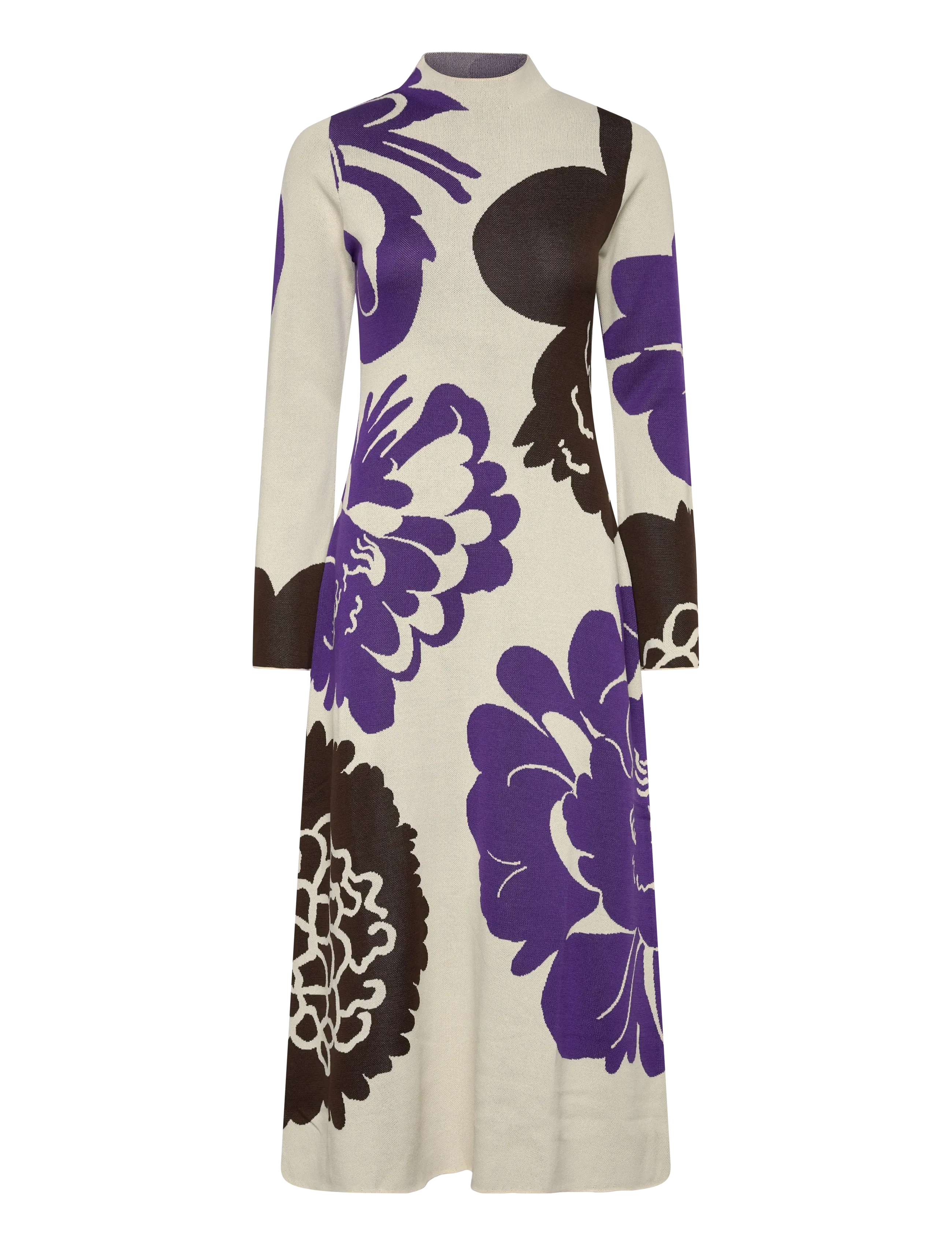 Marimekko SYYS PIONI - Marimekko - BROWN, VIOLET, LIGHT BEIGE / cream