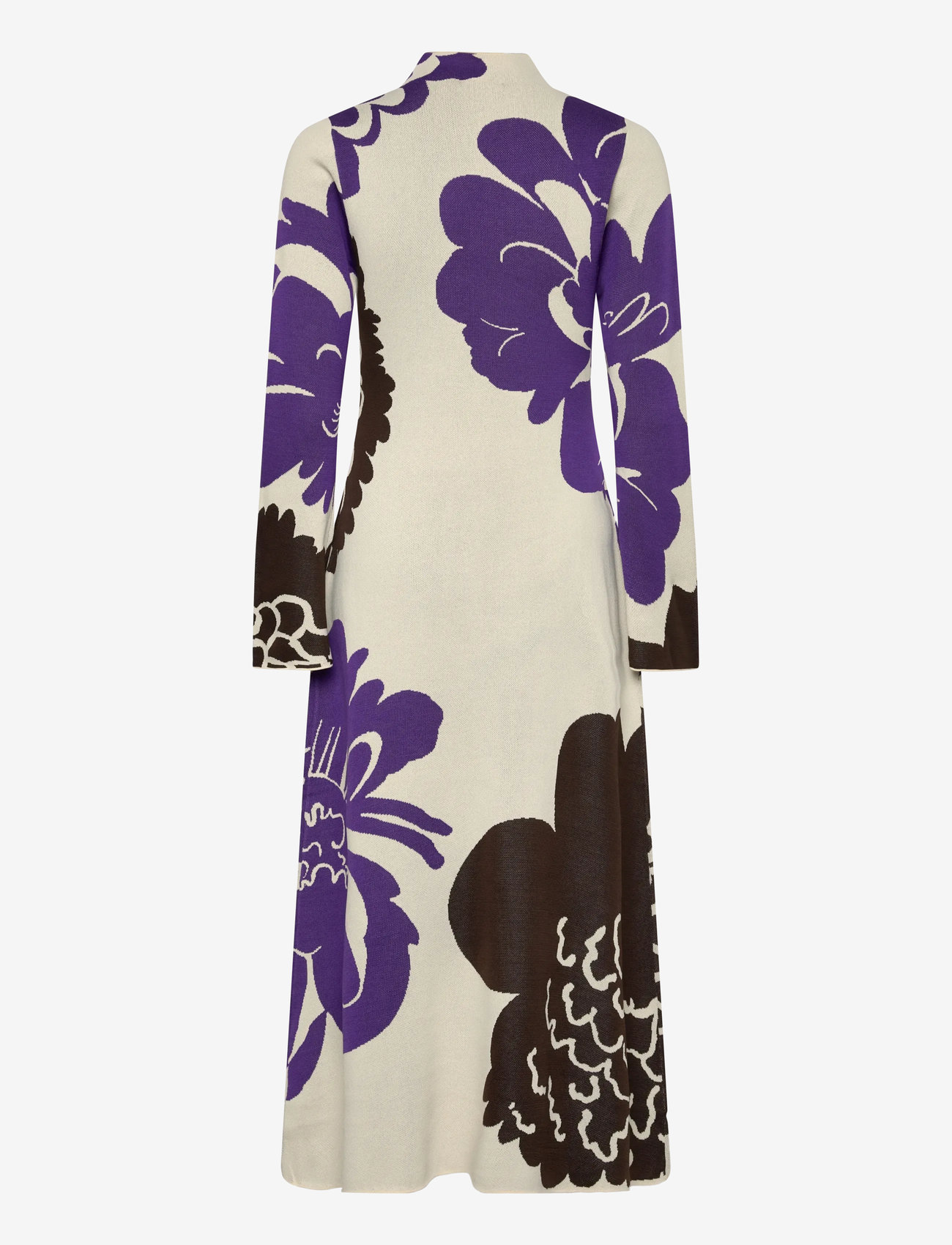 Marimekko - SYYS PIONI - midi dresses - brown, violet, light beige - 2