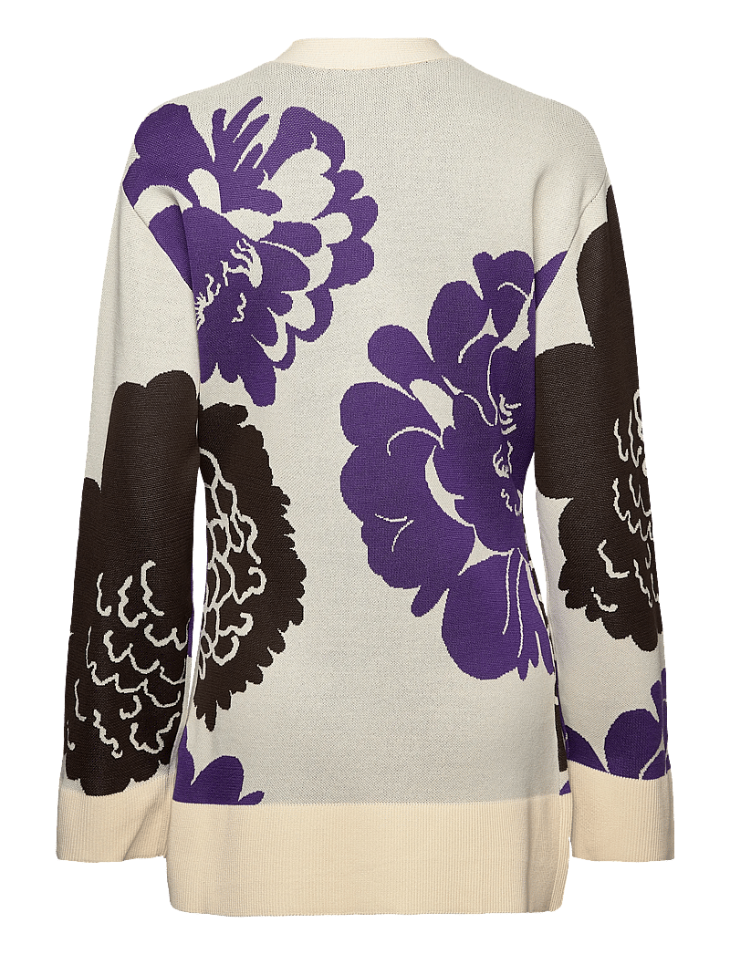 Marimekko - LUMOAVA PIONI - cardigans - light beige, brown, violet - 2
