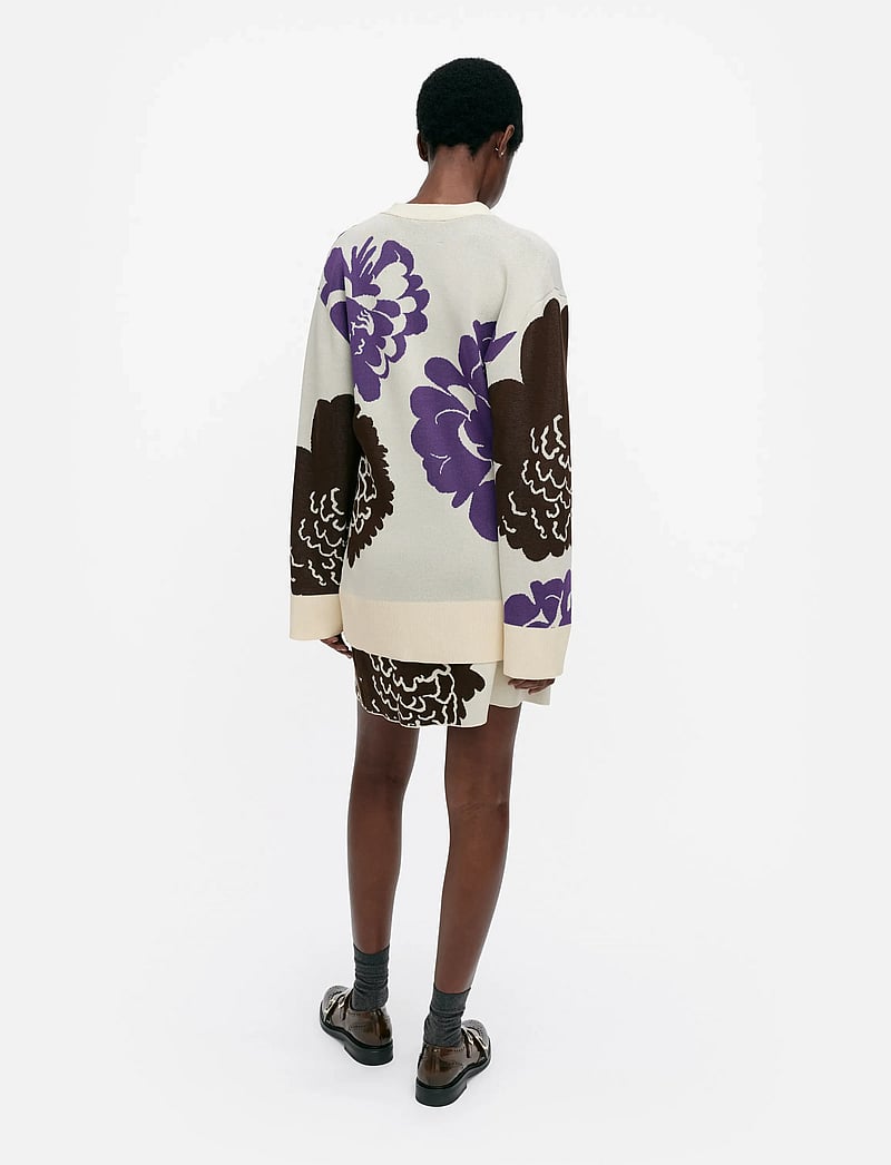 Marimekko - LUMOAVA PIONI - cardigans - light beige, brown, violet - 3