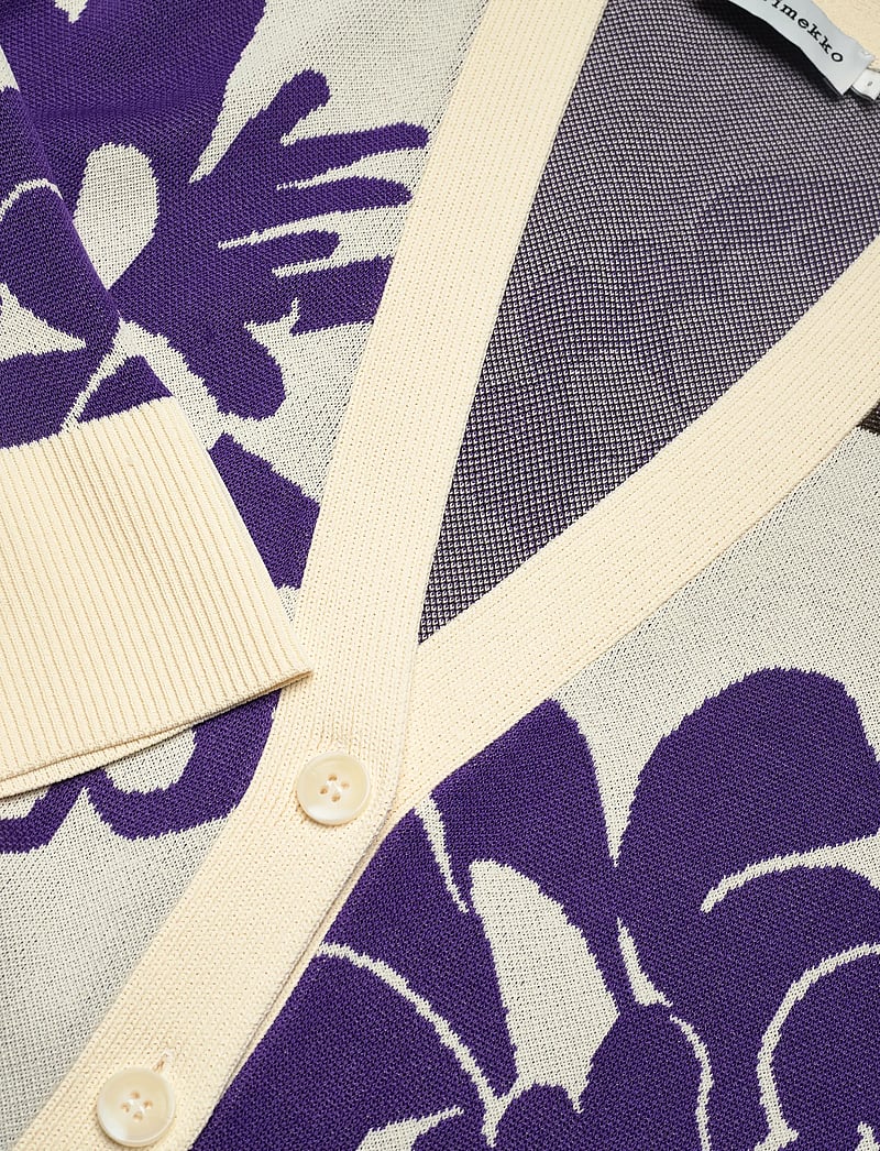 Marimekko - LUMOAVA PIONI - cardigans - light beige, brown, violet - 5