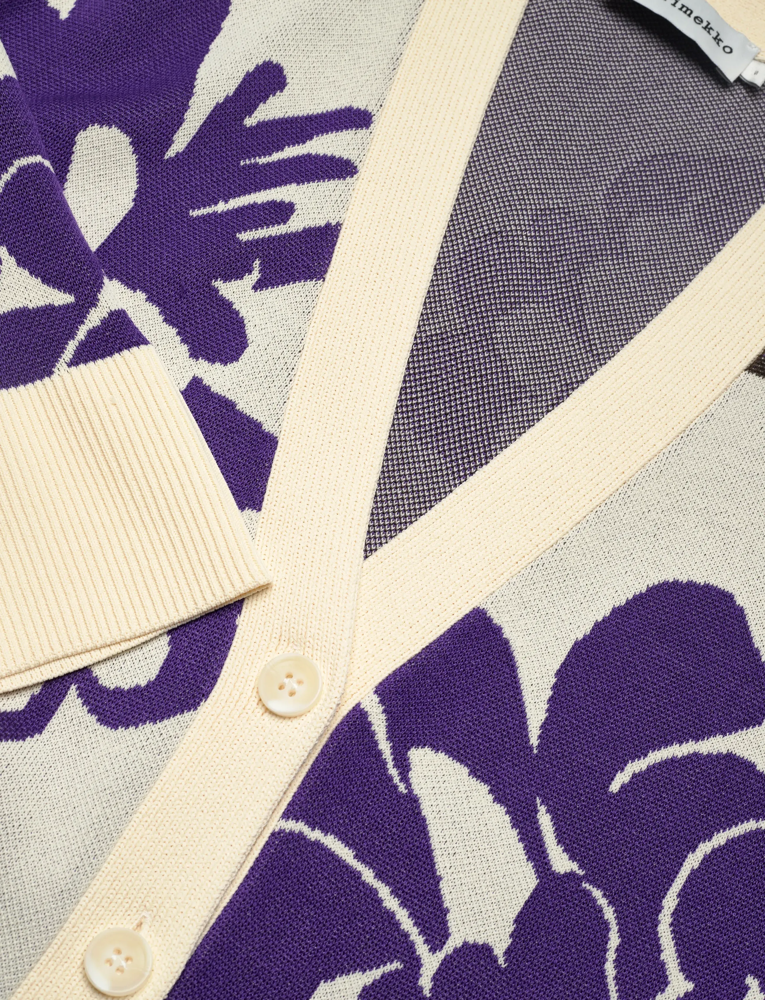 Marimekko - LUMOAVA PIONI - kardiganid - light beige, brown, violet - 5