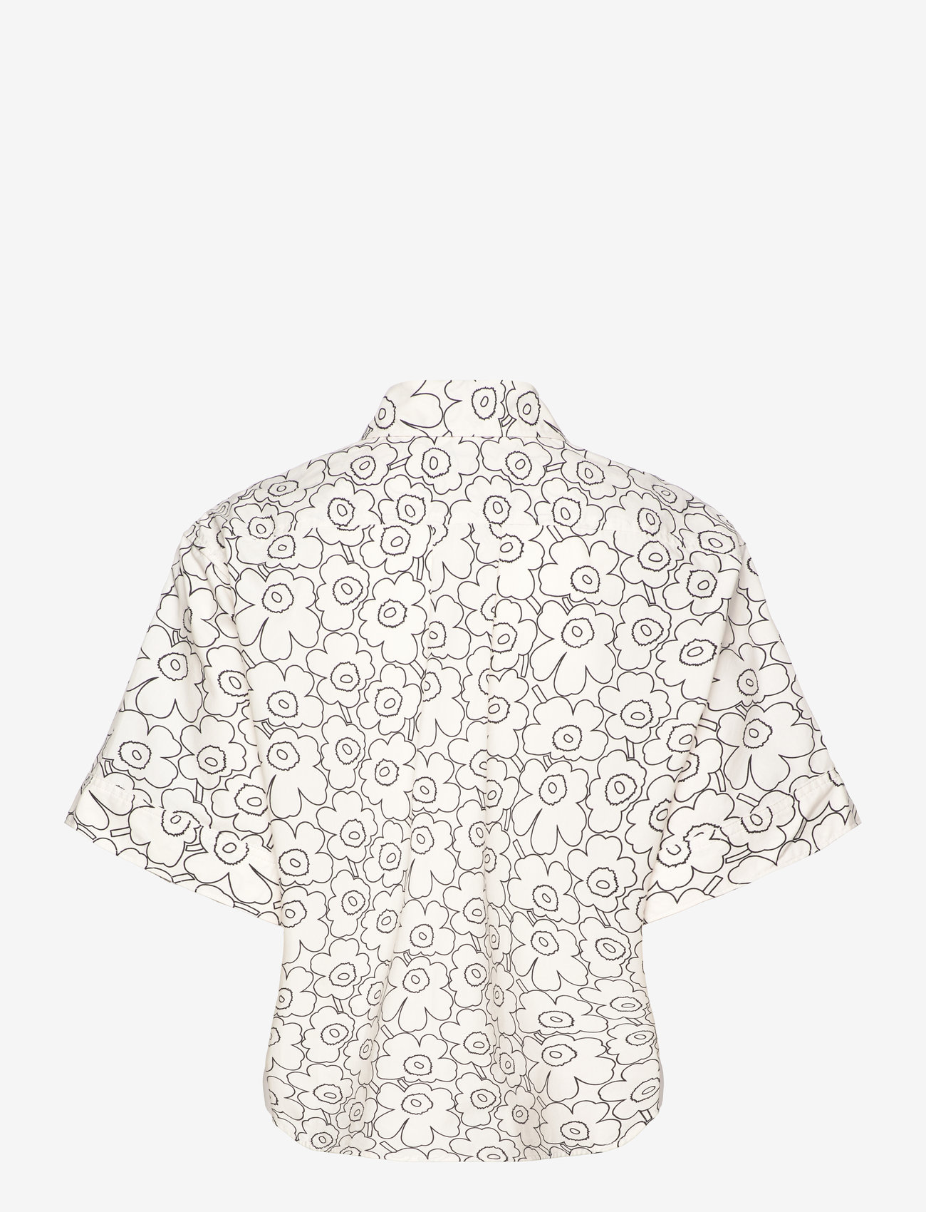 Marimekko - STANDARDI PIIRTO UNIKKO - krekli ar īsām piedurknēm - white, black - 1