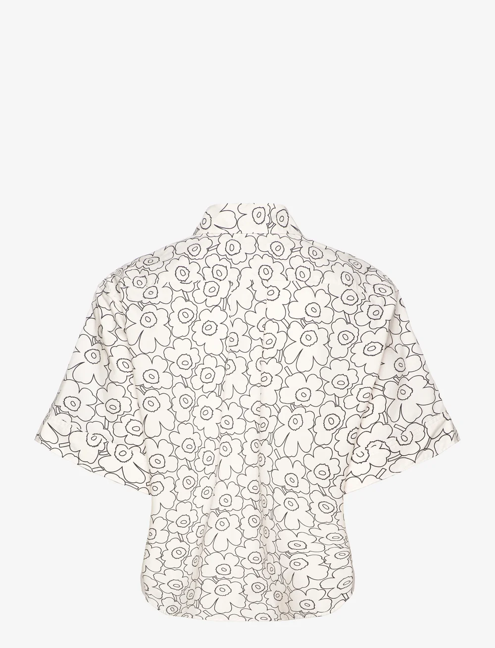 Marimekko - STANDARDI PIIRTO UNIKKO - kortærmede skjorter - white, black - 1