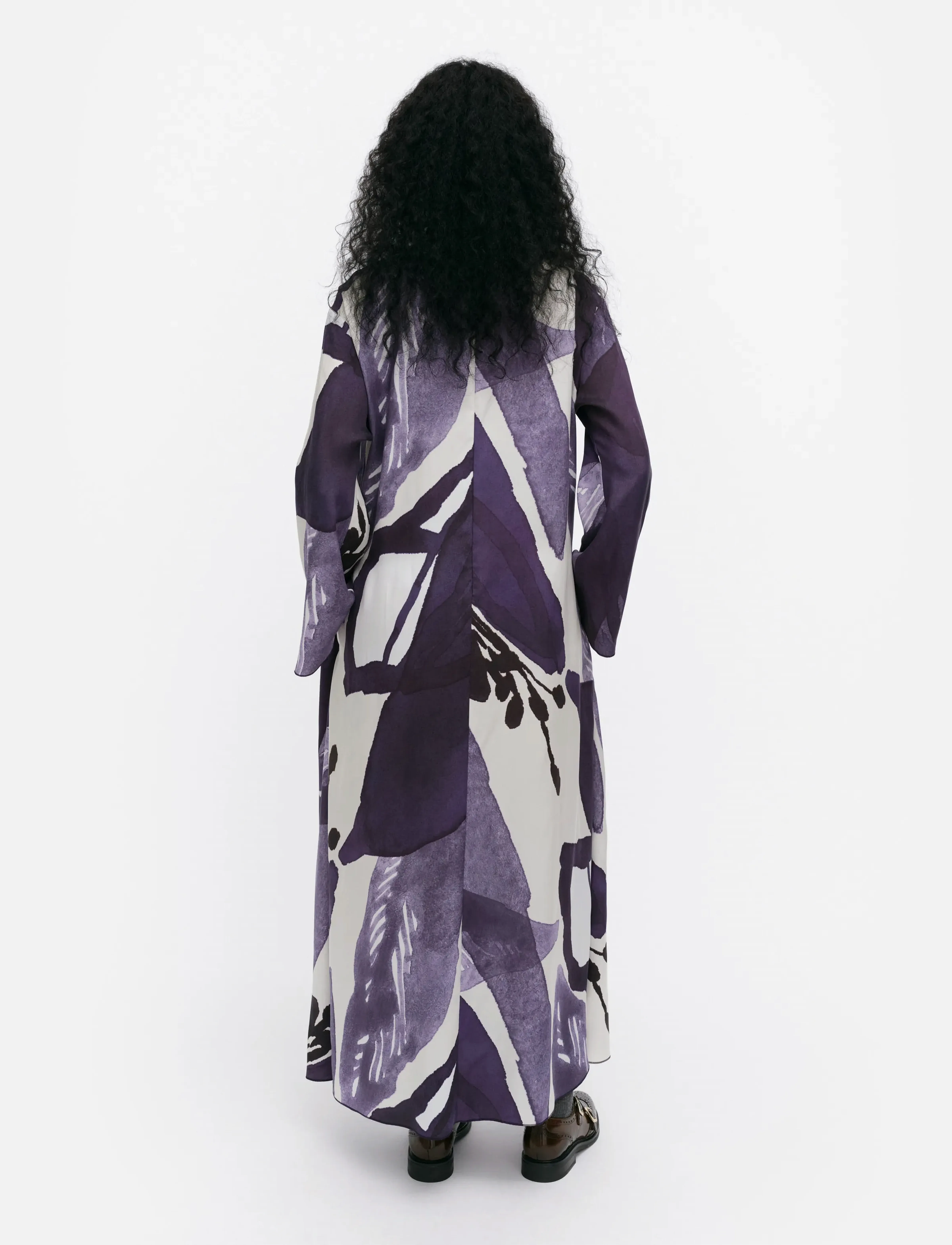 Marimekko - FLUIDI KYLMÄNKUKKA - maxi dresses - violet, off white - 3
