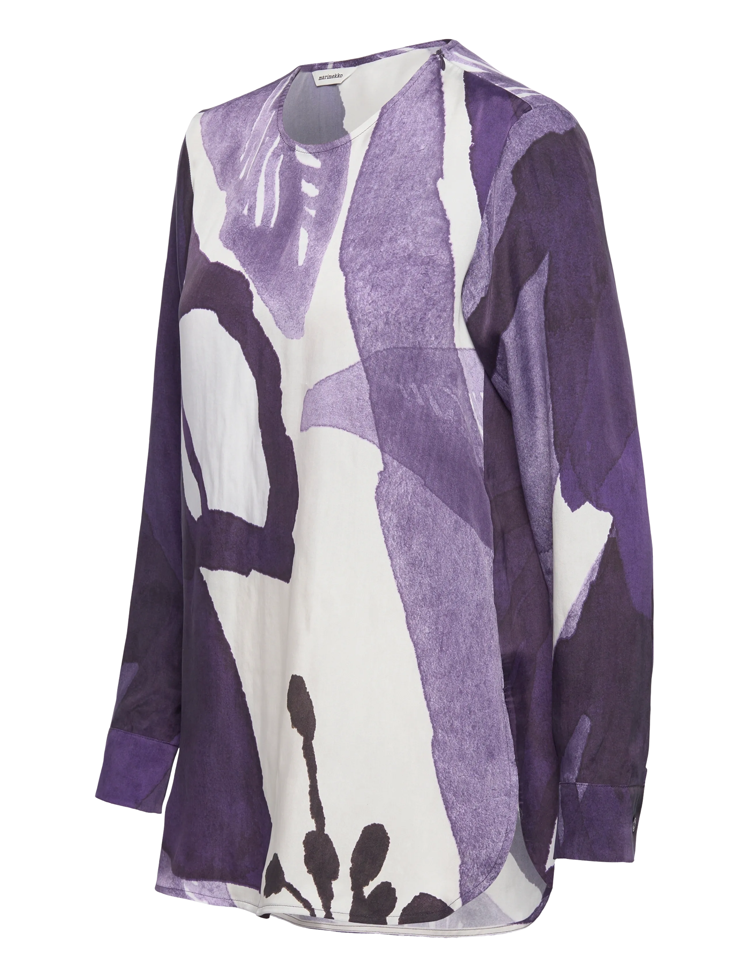 Marimekko - KOVERTAA KYLMÄNKUKKA - pikkade varrukatega pluusid - violet, off white - 4