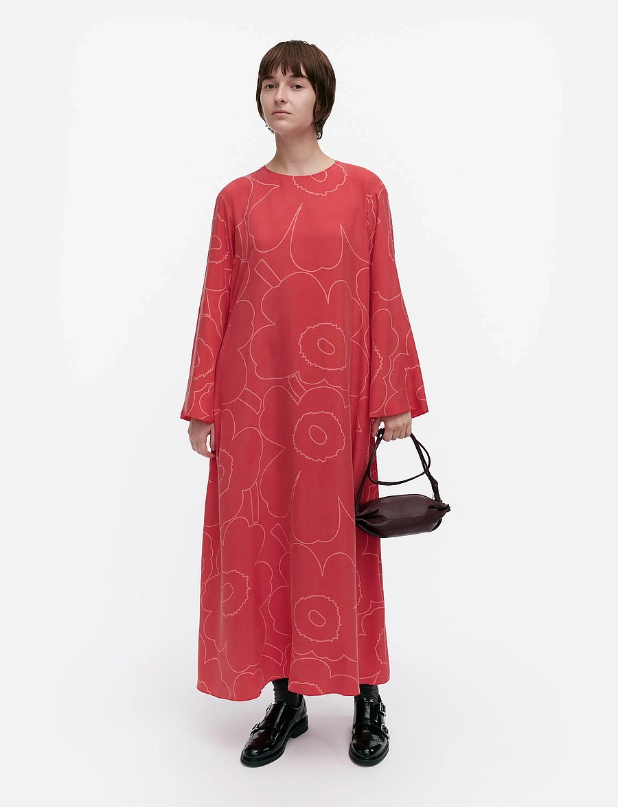Marimekko - FLUIDI PIIRTO UNIKKO - maksikleidid - red, red - 0