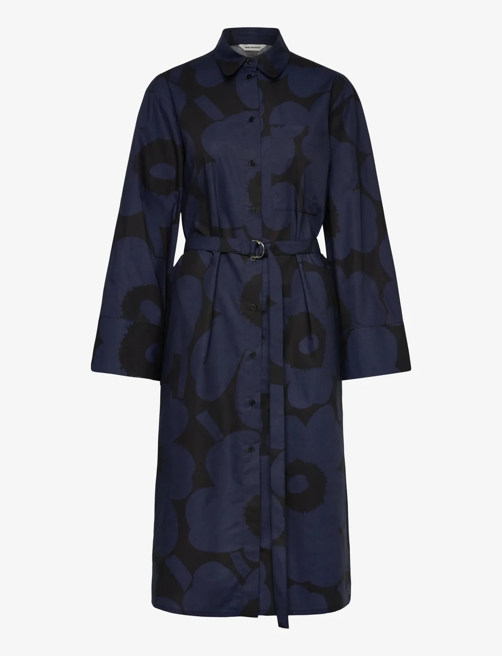 Marimekko - JÄLKI UNIKKO - hemdkleider - black, dark blue - 1