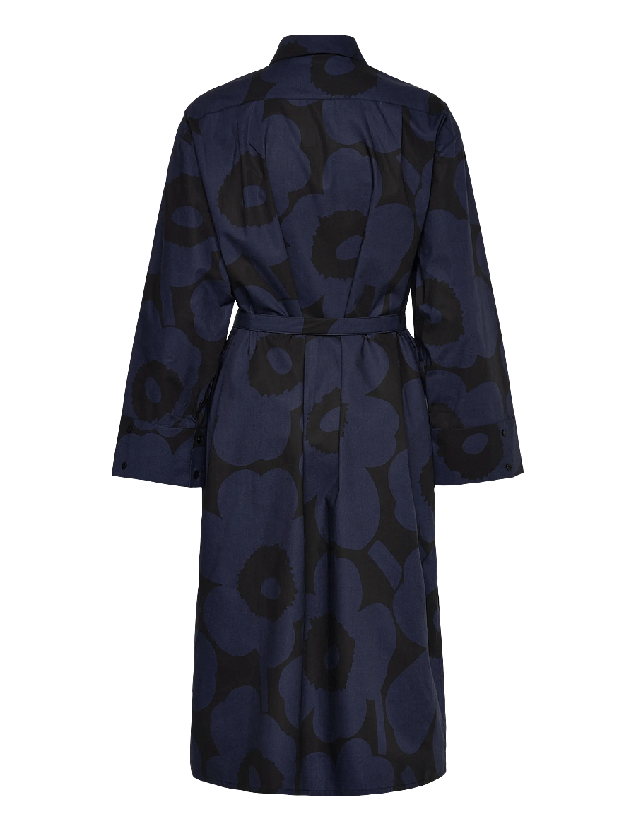 Marimekko - JÄLKI UNIKKO - hemdkleider - black, dark blue - 2