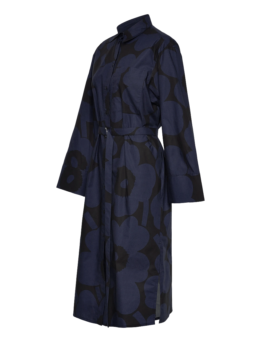 Marimekko - JÄLKI UNIKKO - hemdkleider - black, dark blue - 4