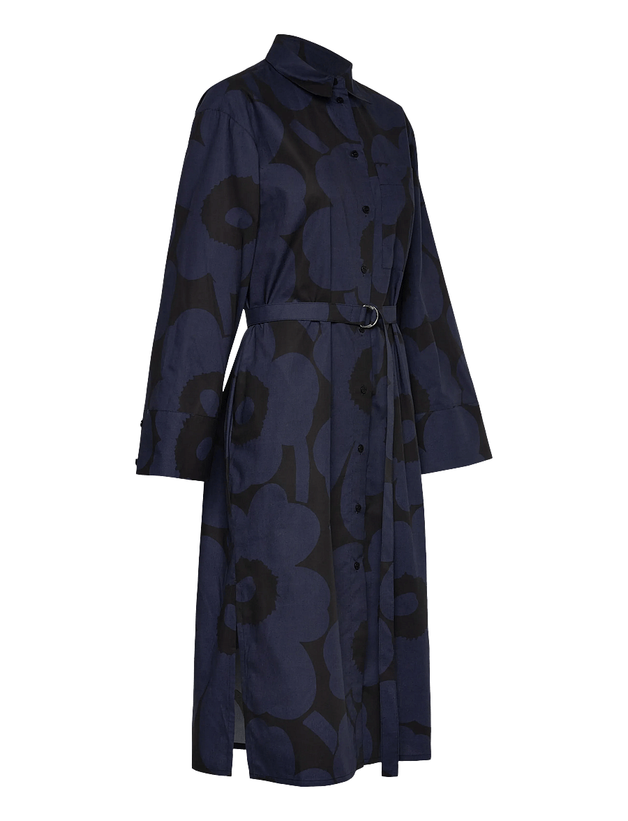 Marimekko - JÄLKI UNIKKO - hemdkleider - black, dark blue - 5