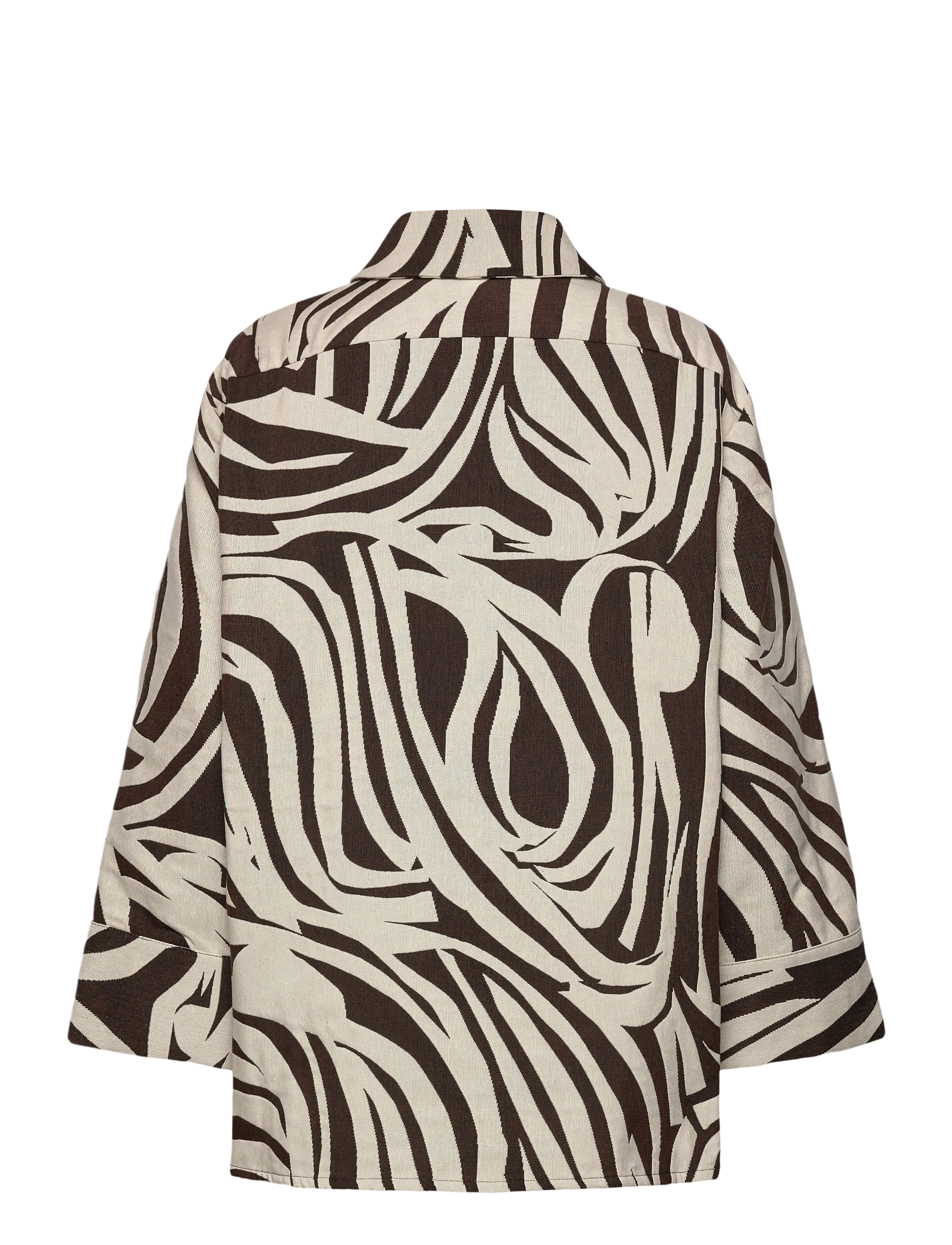 Marimekko - RAKENNE JOKURAITA - langärmlige hemden - light beige, dark brown - 2