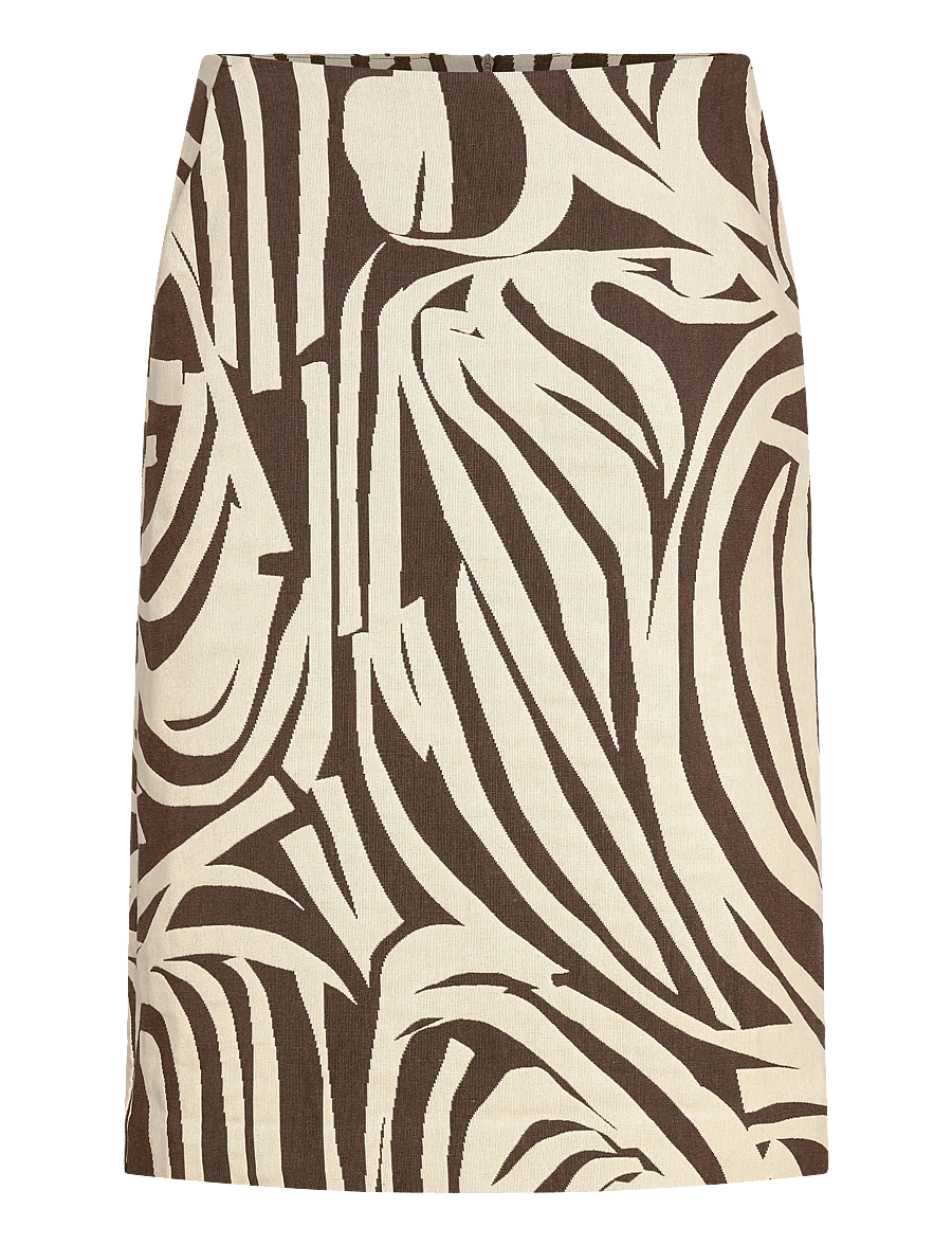 Marimekko - VALAA JOKURAITA - jupes midi - light beige, dark brown - 1