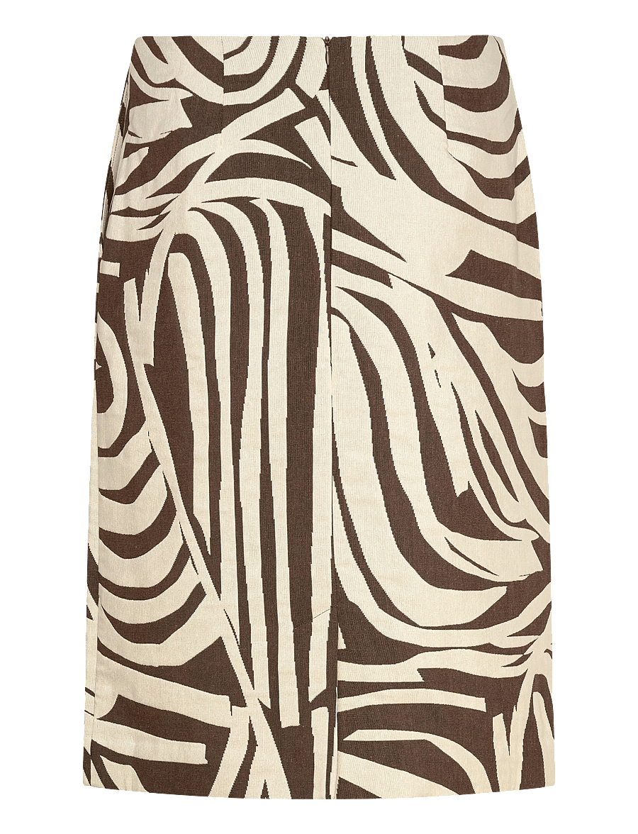 Marimekko - VALAA JOKURAITA - jupes midi - light beige, dark brown - 2