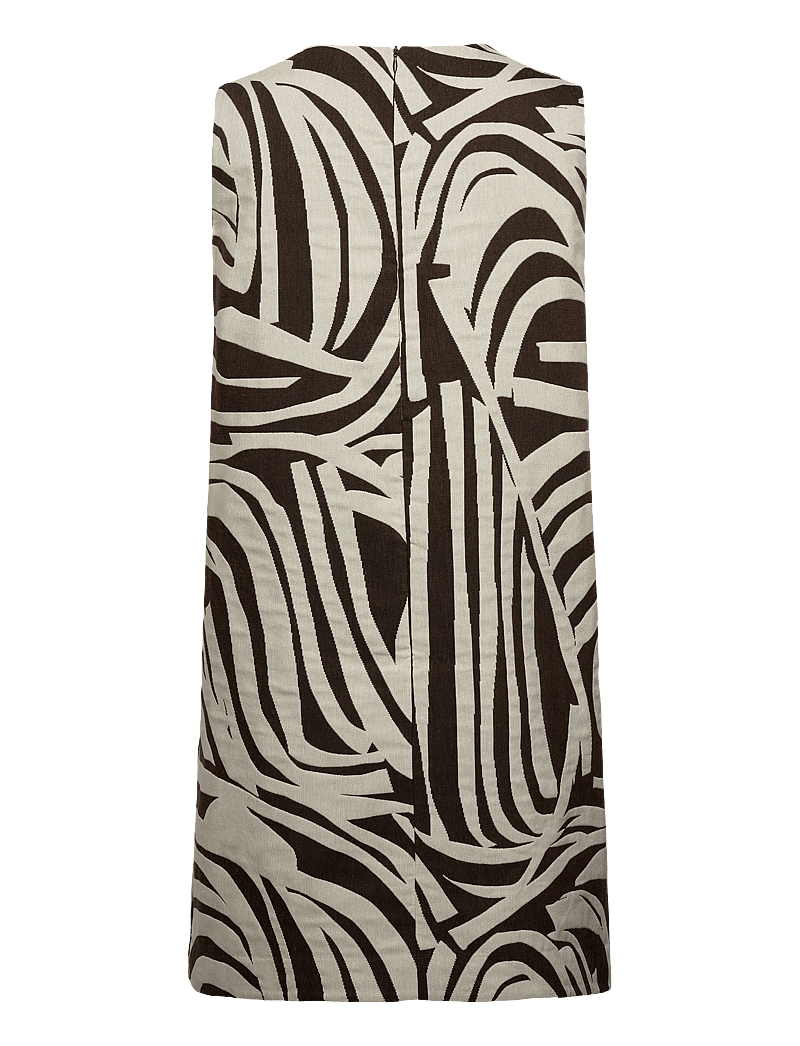 Marimekko - HAHMO JOKURAITA - midi kjoler - light beige, dark brown - 2