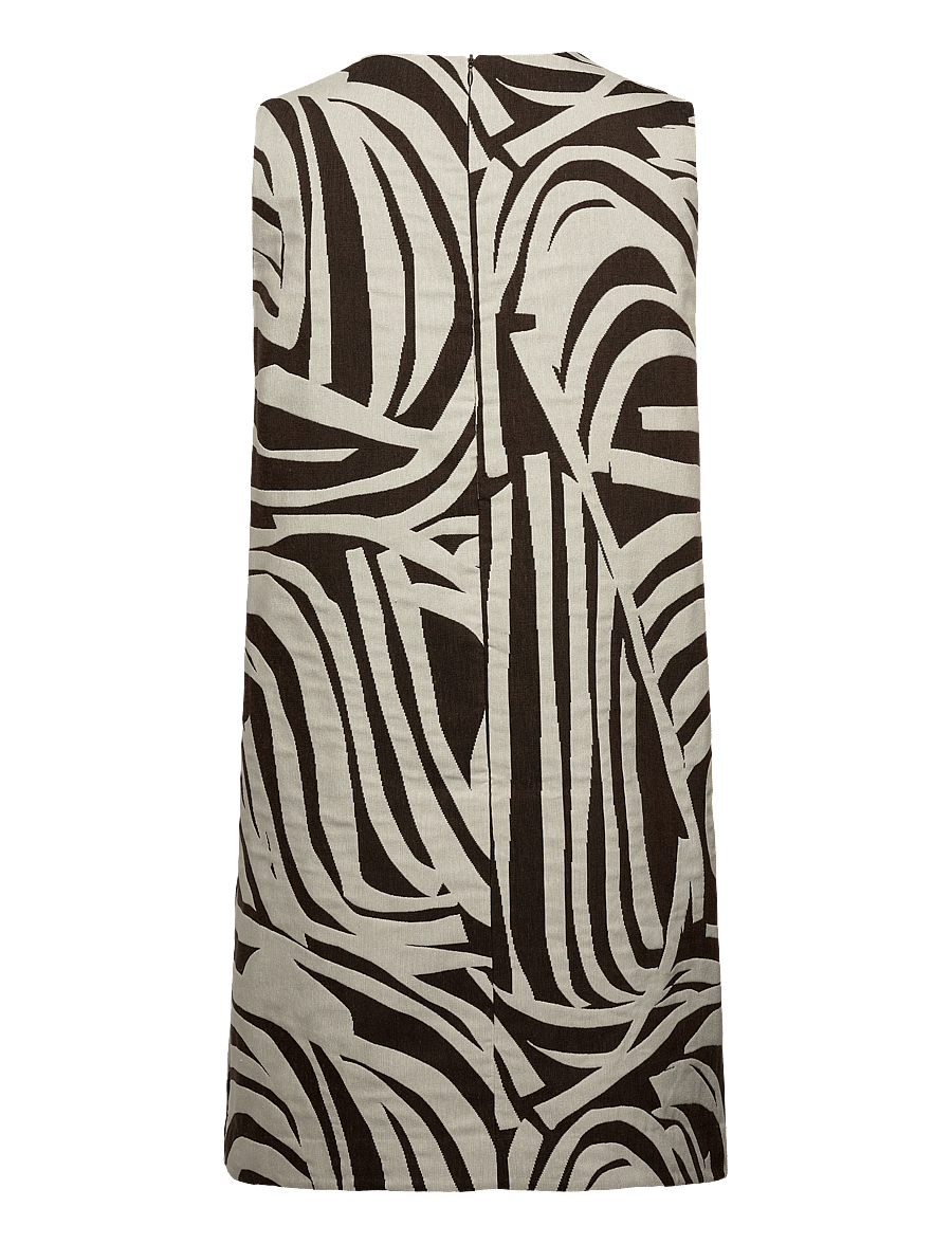 Marimekko - HAHMO JOKURAITA - midiklänningar - light beige, dark brown - 2
