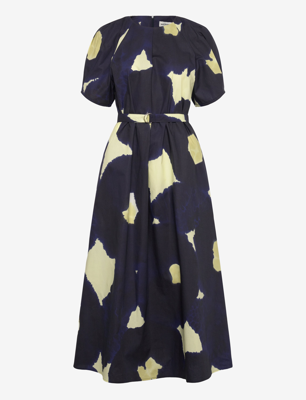 Marimekko - JUHLINTA KEHÄKUKKA - cocktailklänningar - dark blue, light yellow - 1