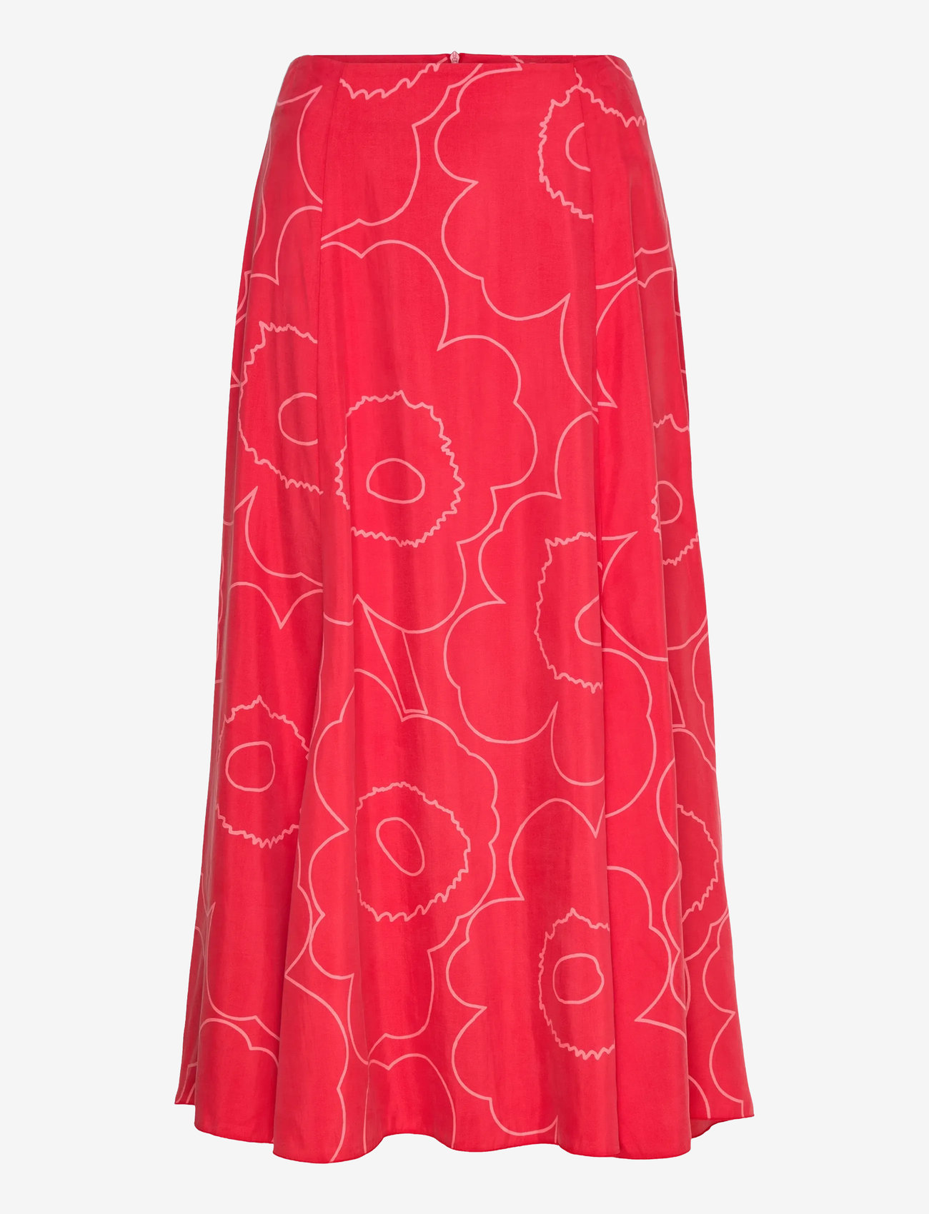 Marimekko - MUOVAUS PIIRTO UNIKKO - maxi skirts - red, red - 1