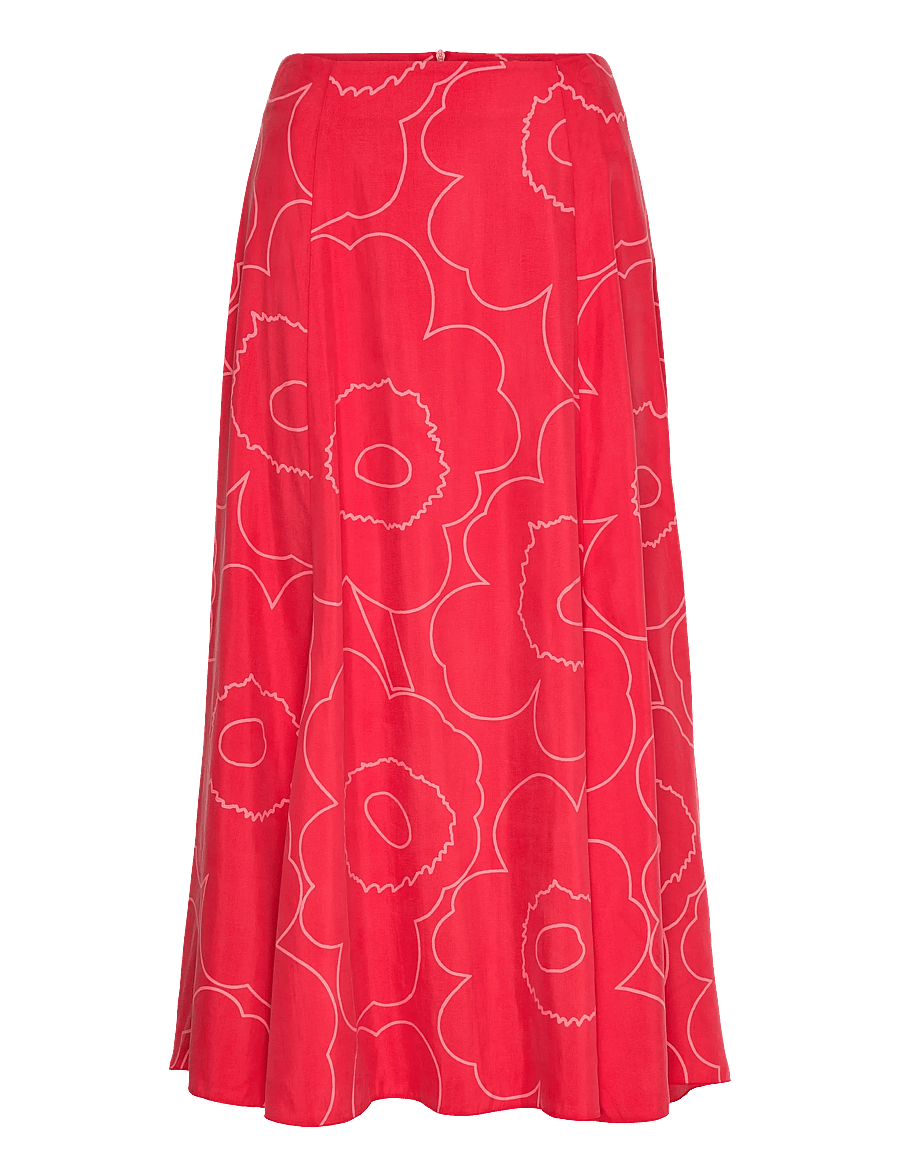 Marimekko - MUOVAUS PIIRTO UNIKKO - maxi nederdele - red, red - 1