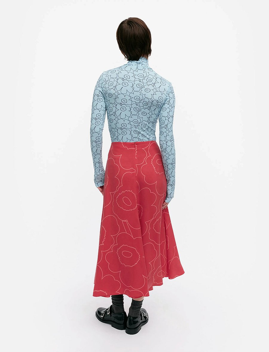 Marimekko - MUOVAUS PIIRTO UNIKKO - maxi nederdele - red, red - 3
