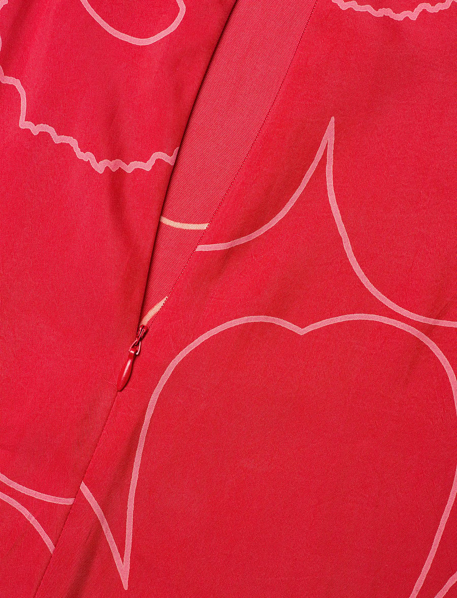Marimekko - MUOVAUS PIIRTO UNIKKO - maxi nederdele - red, red - 5