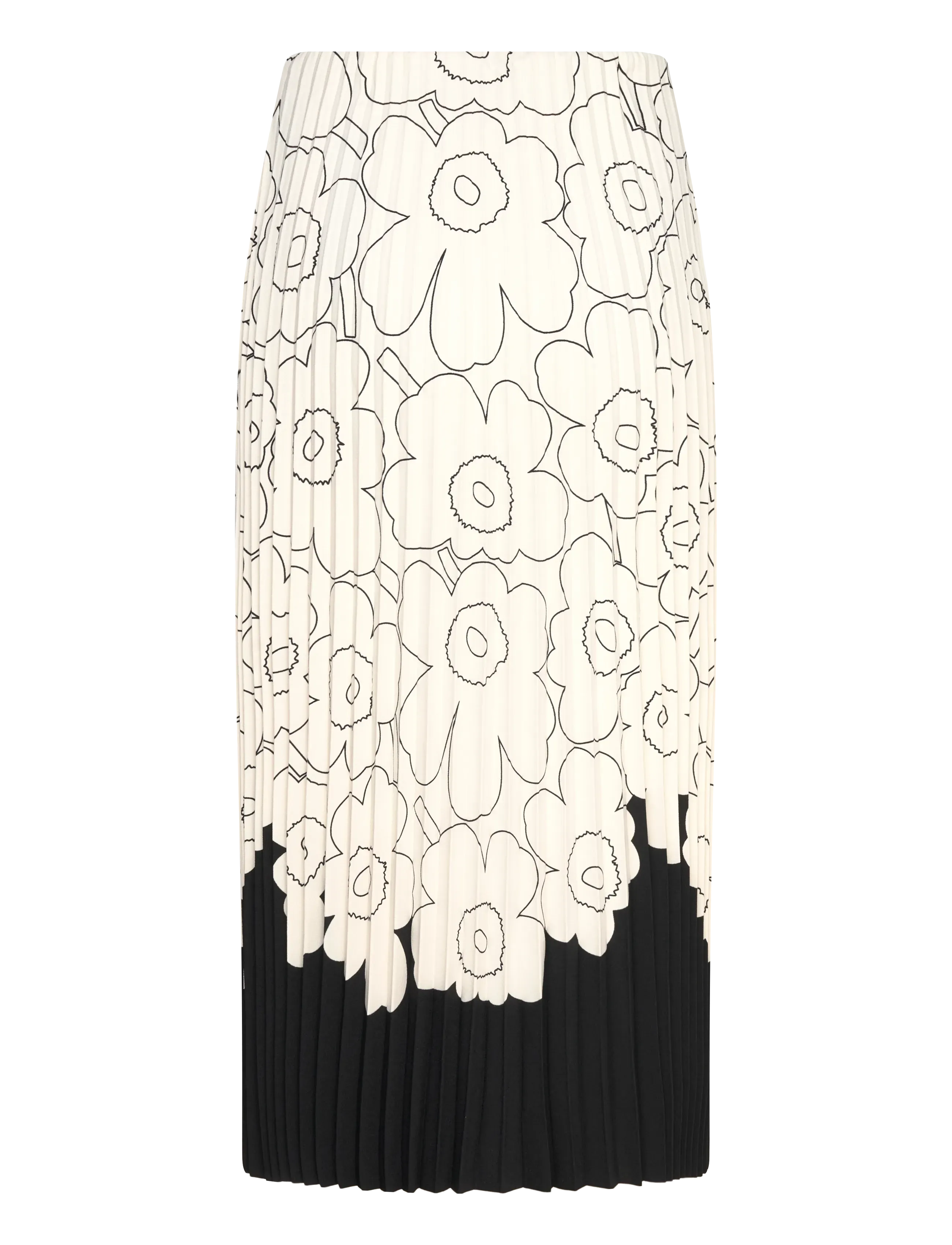 Marimekko - PIIRU PIIRTO UNIKKO PLACEMENT - plisserade kjolar - black, off white - 2