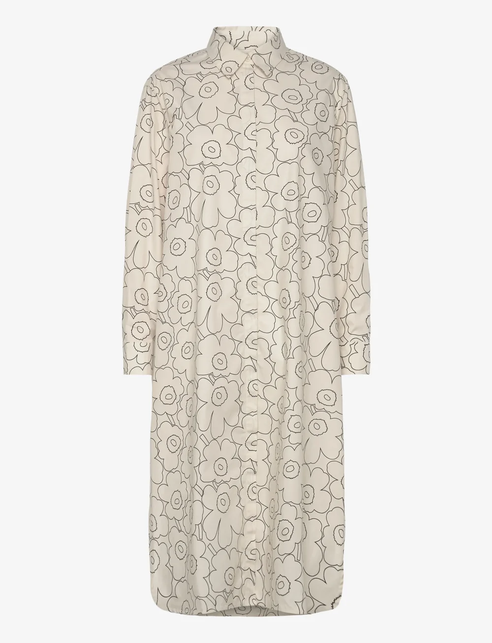 Marimekko - RUNOELMA PIIRTO UNIKKO - skjortekjoler - off white, black - 1