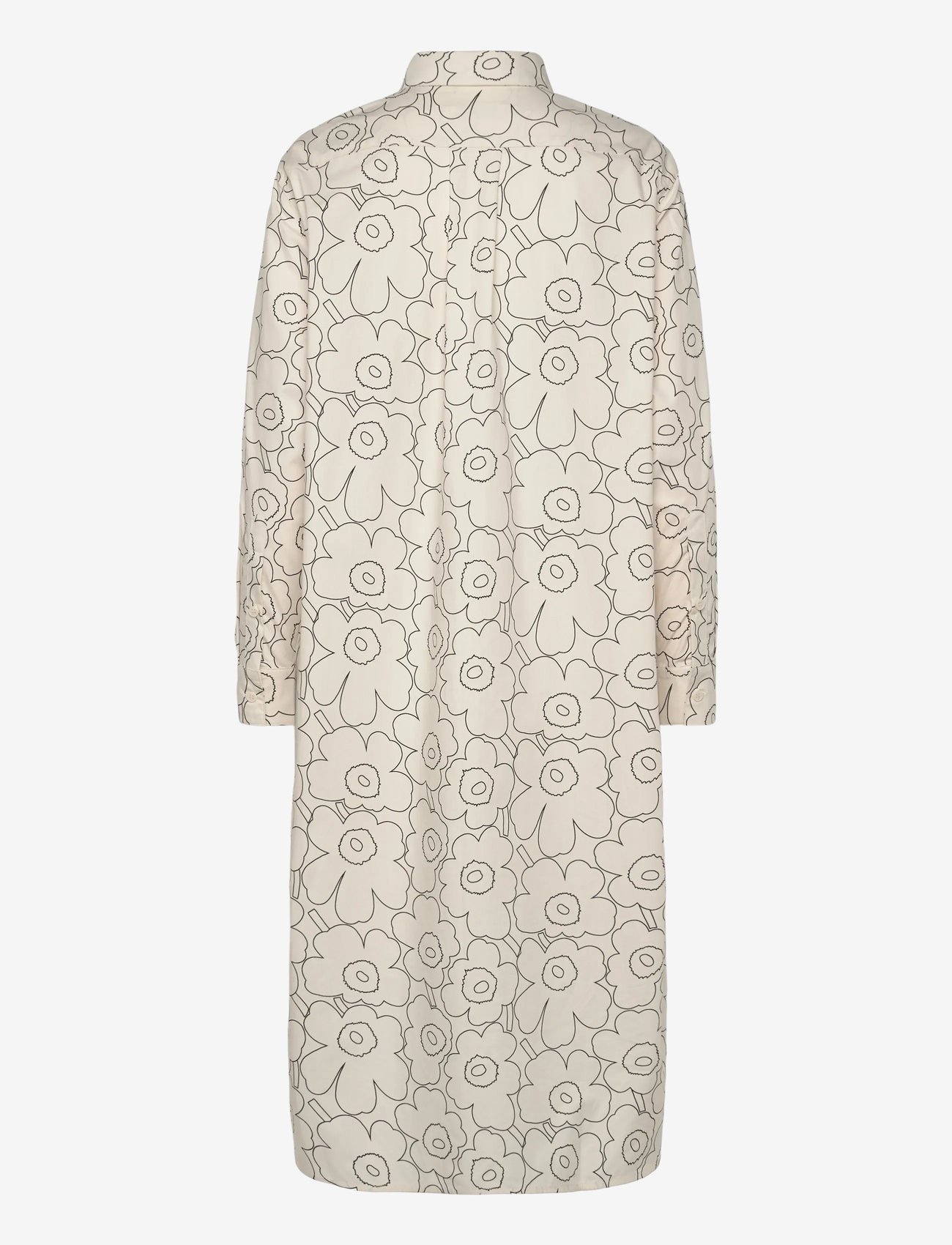Marimekko - RUNOELMA PIIRTO UNIKKO - skjortklänningar - off white, black - 2