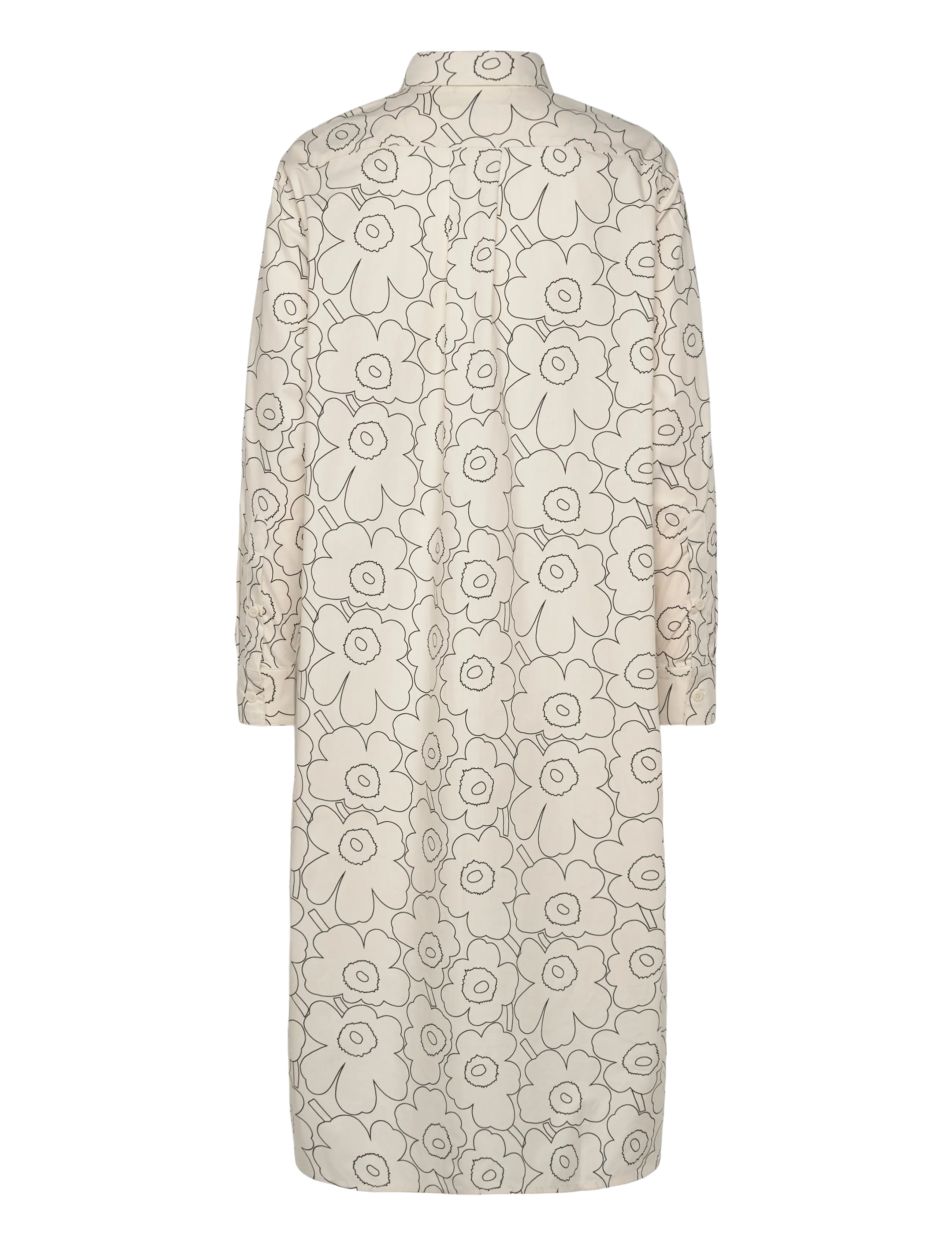 Marimekko - RUNOELMA PIIRTO UNIKKO - hemdkleider - off white, black - 2