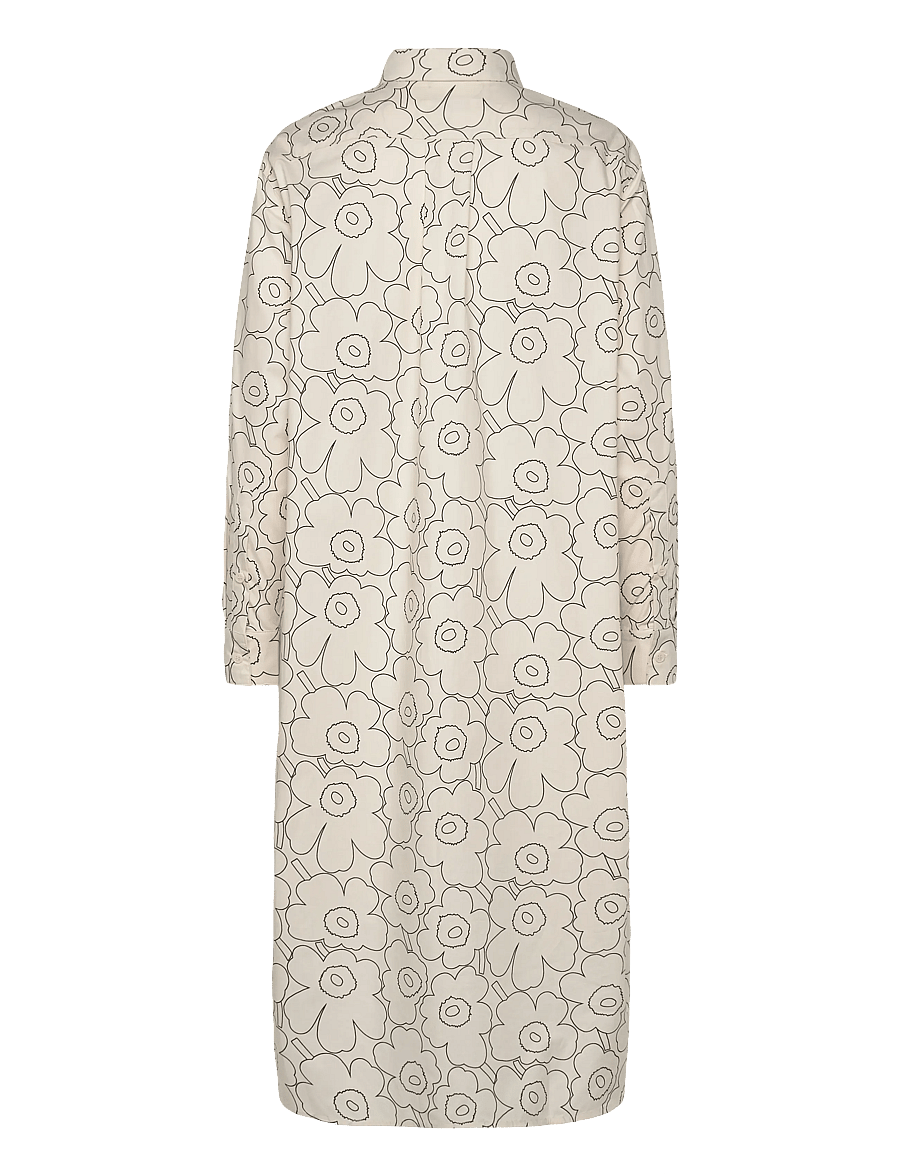 Marimekko - RUNOELMA PIIRTO UNIKKO - hemdkleider - off white, black - 2