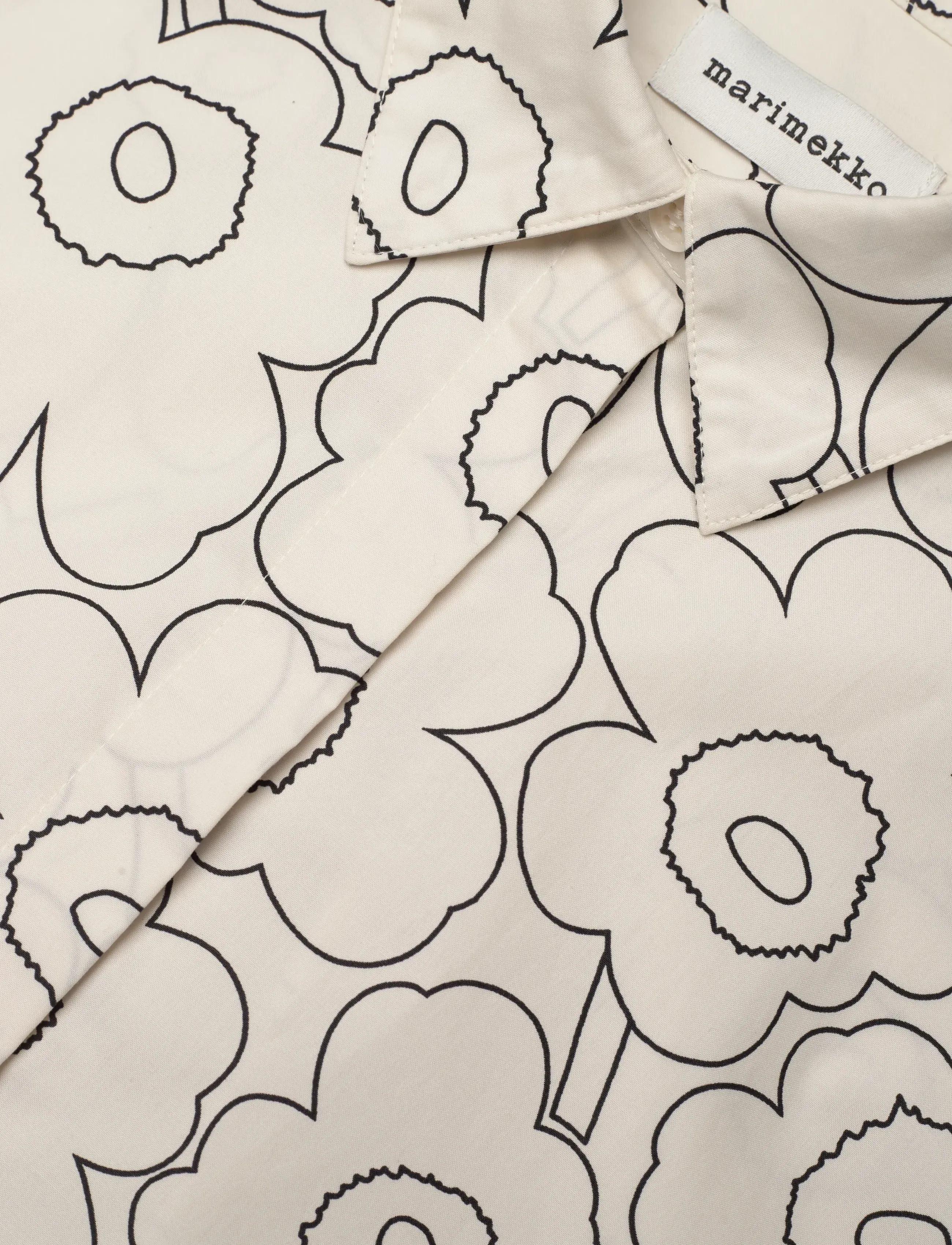 Marimekko - RUNOELMA PIIRTO UNIKKO - hemdkleider - off white, black - 5