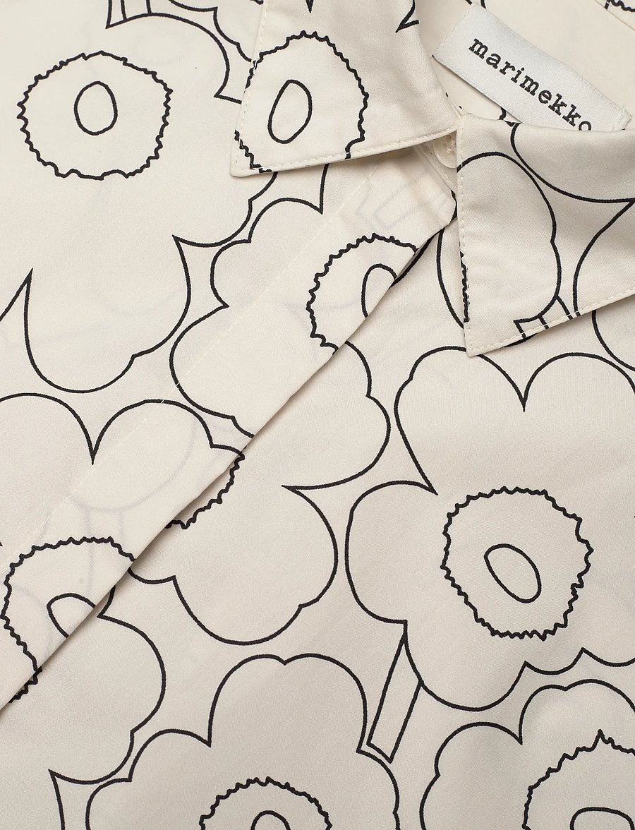 Marimekko - RUNOELMA PIIRTO UNIKKO - hemdkleider - off white, black - 5