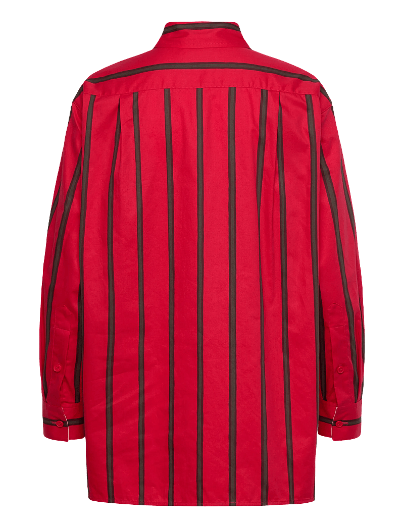 Marimekko - RUOSTE PUHVELI - pikkade varrukatega särgid - red, dark brown - 2