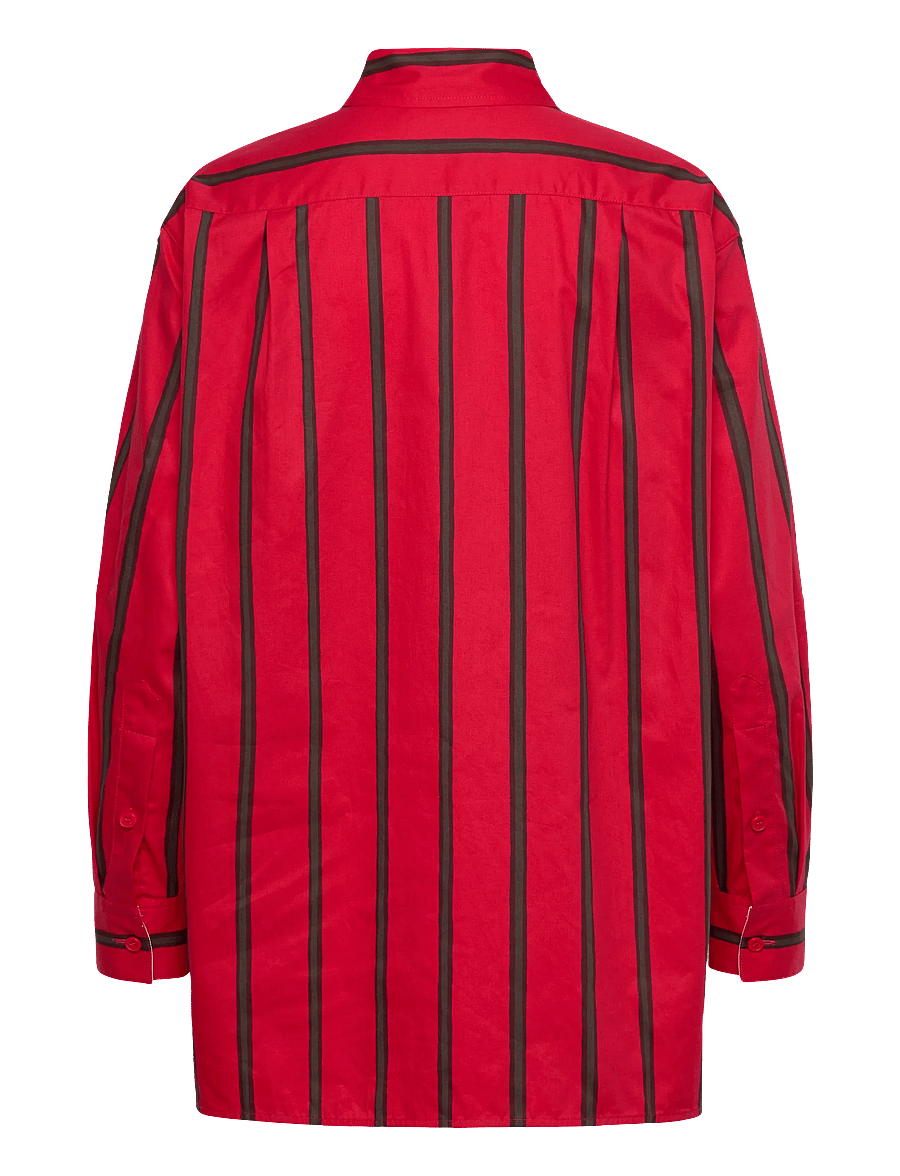 Marimekko - RUOSTE PUHVELI - marškiniai ilgomis rankovėmis - red, dark brown - 2