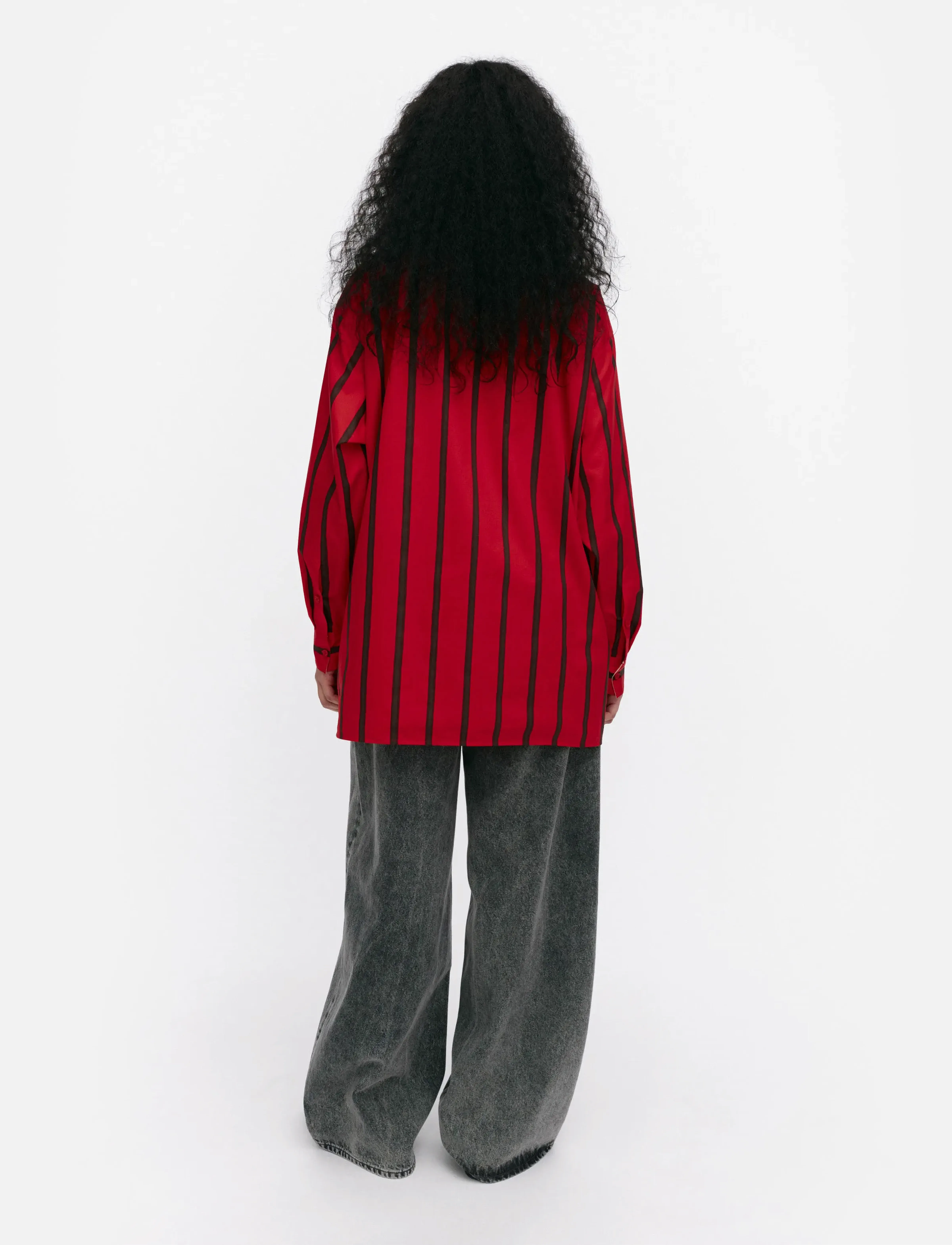Marimekko - RUOSTE PUHVELI - marškiniai ilgomis rankovėmis - red, dark brown - 3