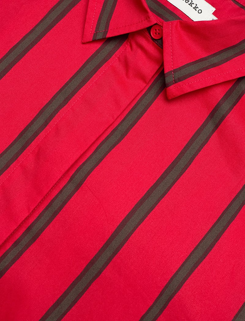 Marimekko - RUOSTE PUHVELI - pikkade varrukatega särgid - red, dark brown - 5