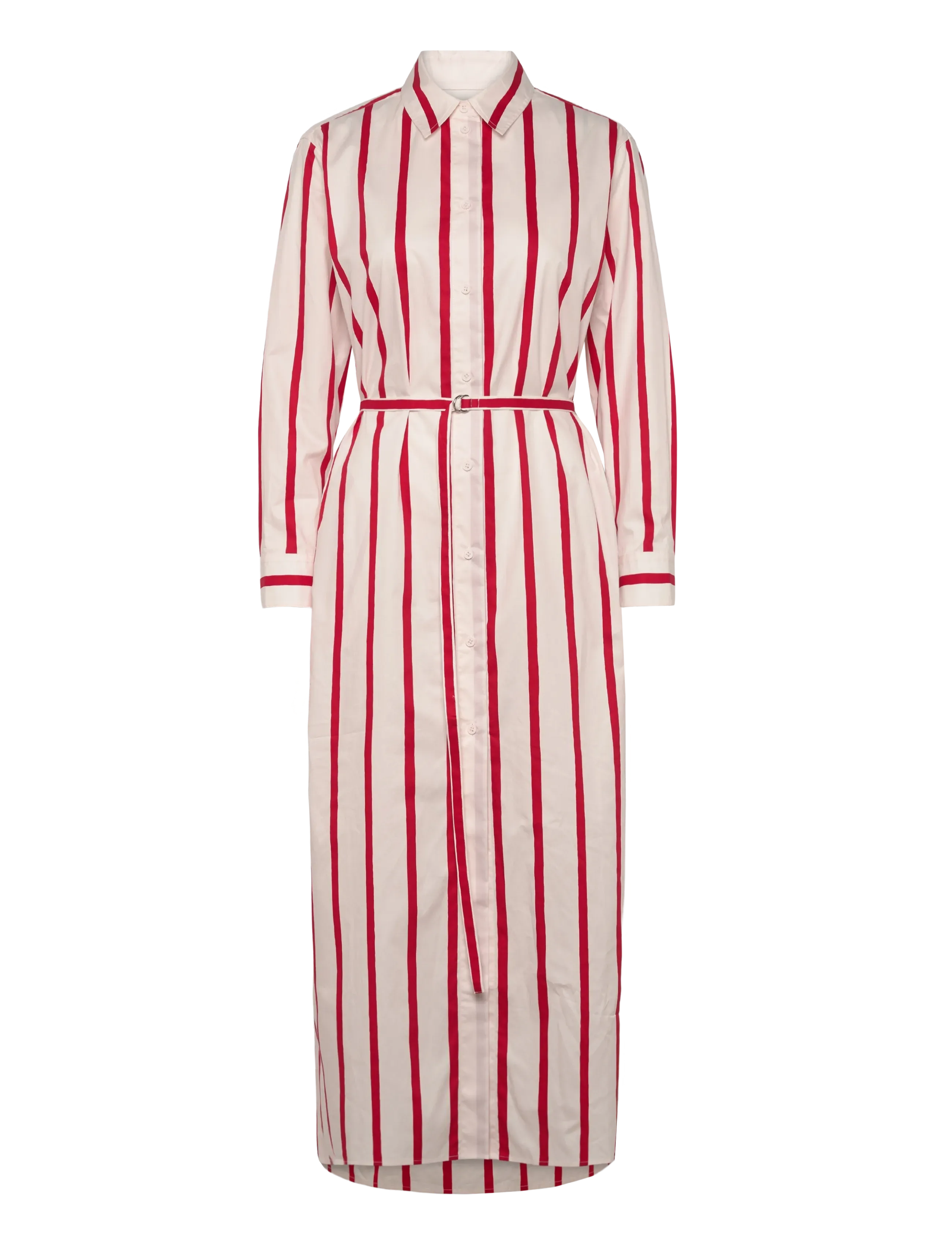 Marimekko MUOVATA PUHVELI - Shirt dresses - OFF WHITE, RED / red