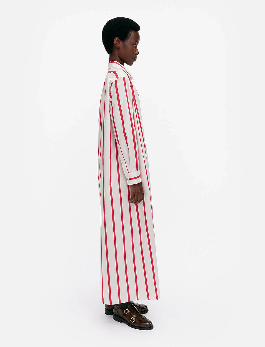 Marimekko - MUOVATA PUHVELI - skjortekjoler - off white, red - 5