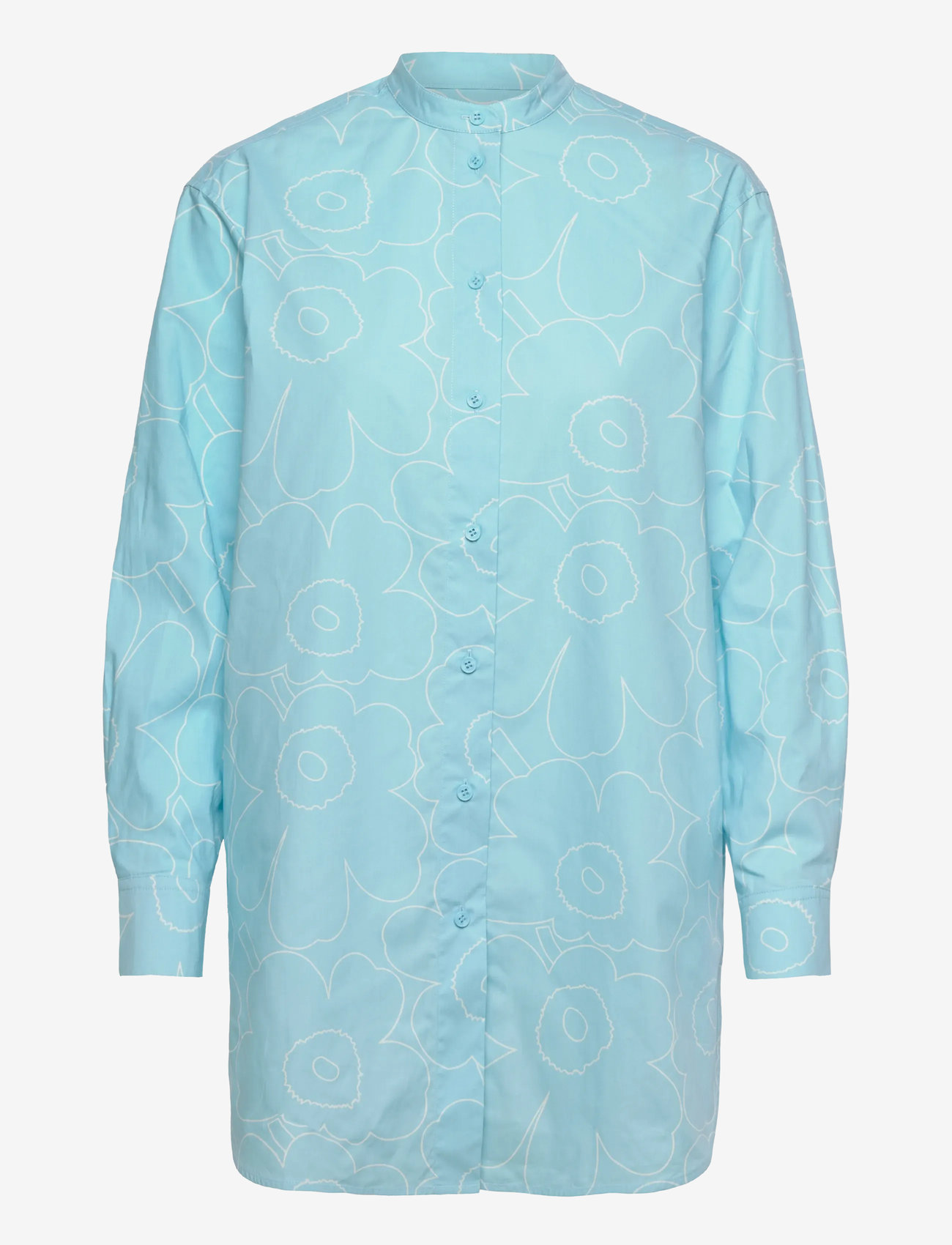 Marimekko - ROHKEA PIIRTO UNIKKO - langärmlige hemden - blue, off white - 1