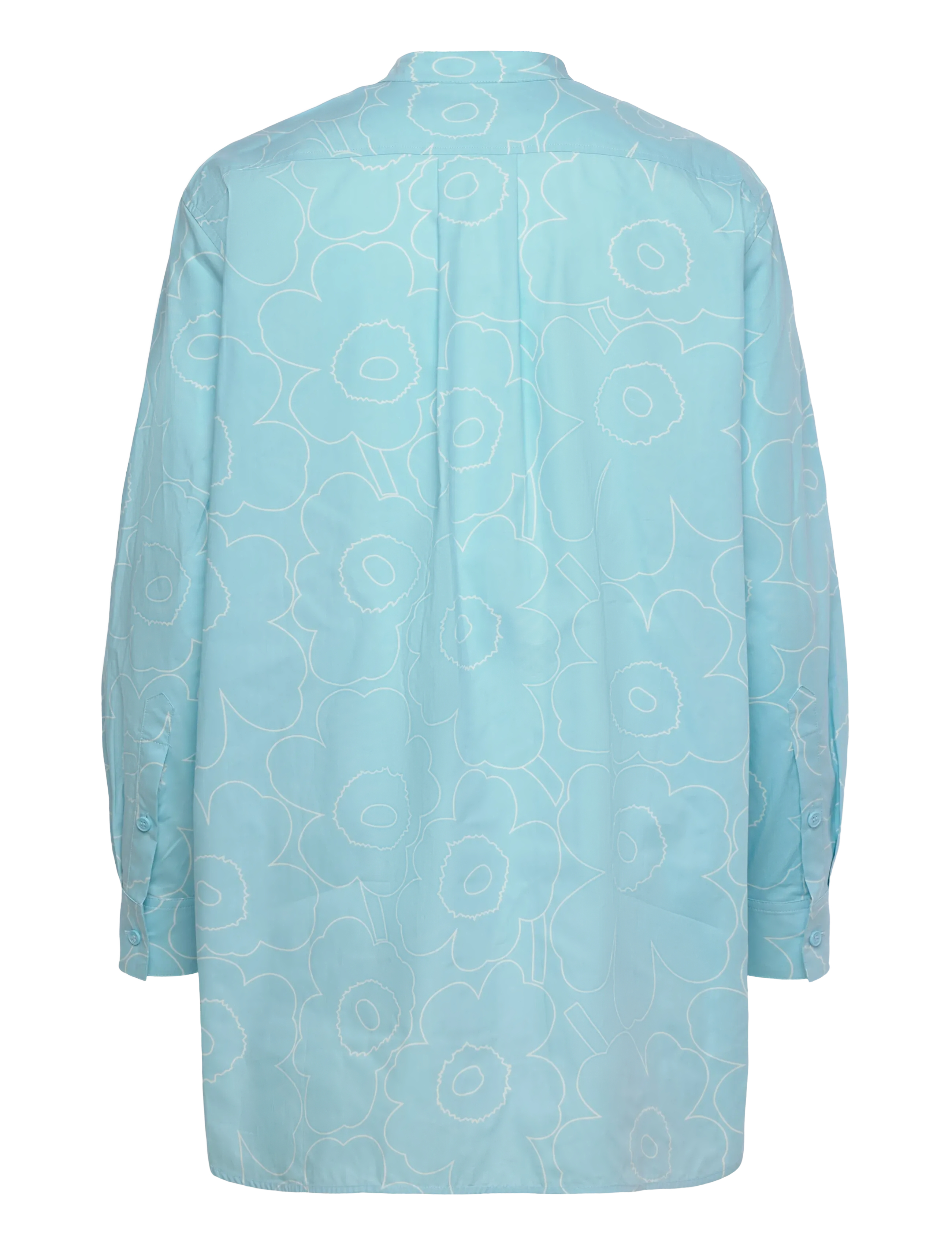 Marimekko - ROHKEA PIIRTO UNIKKO - langerma skyrtur - blue, off white - 2