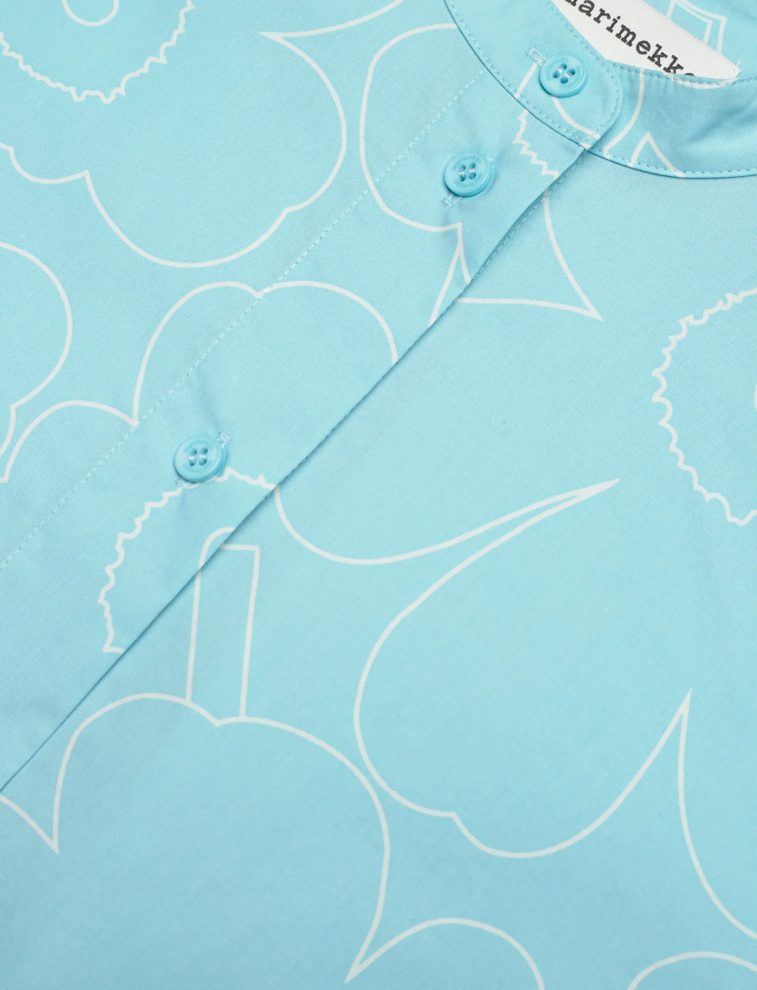 Marimekko - ROHKEA PIIRTO UNIKKO - langerma skyrtur - blue, off white - 5