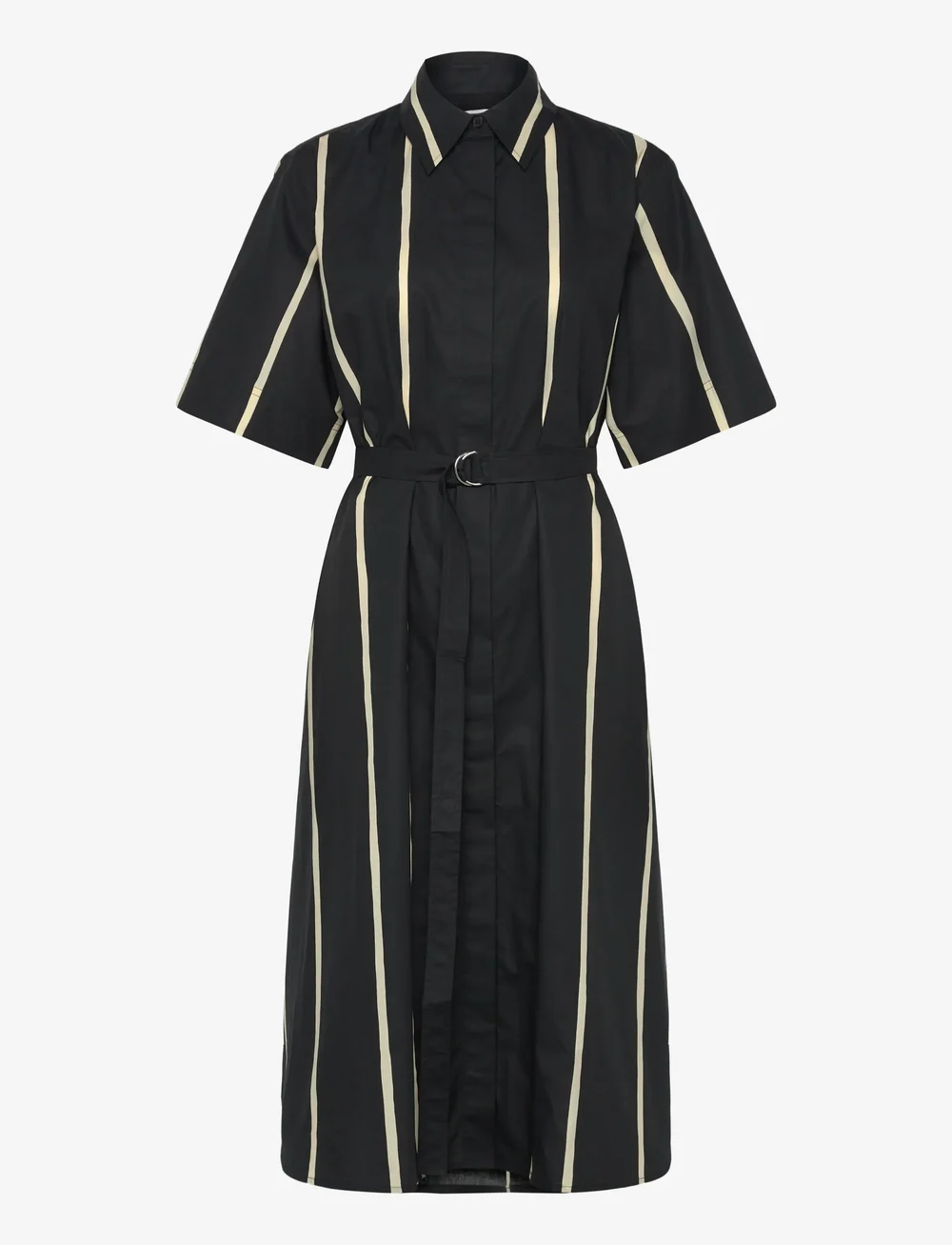 Marimekko - PAPERI PUHVELI - hemdkleider - black, light yellow - 1