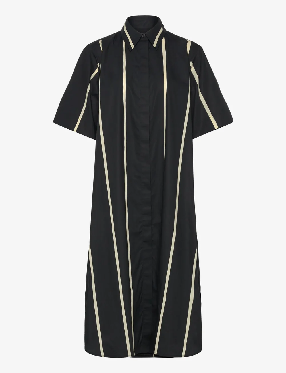 Marimekko - PAPERI PUHVELI - hemdkleider - black, light yellow - 3