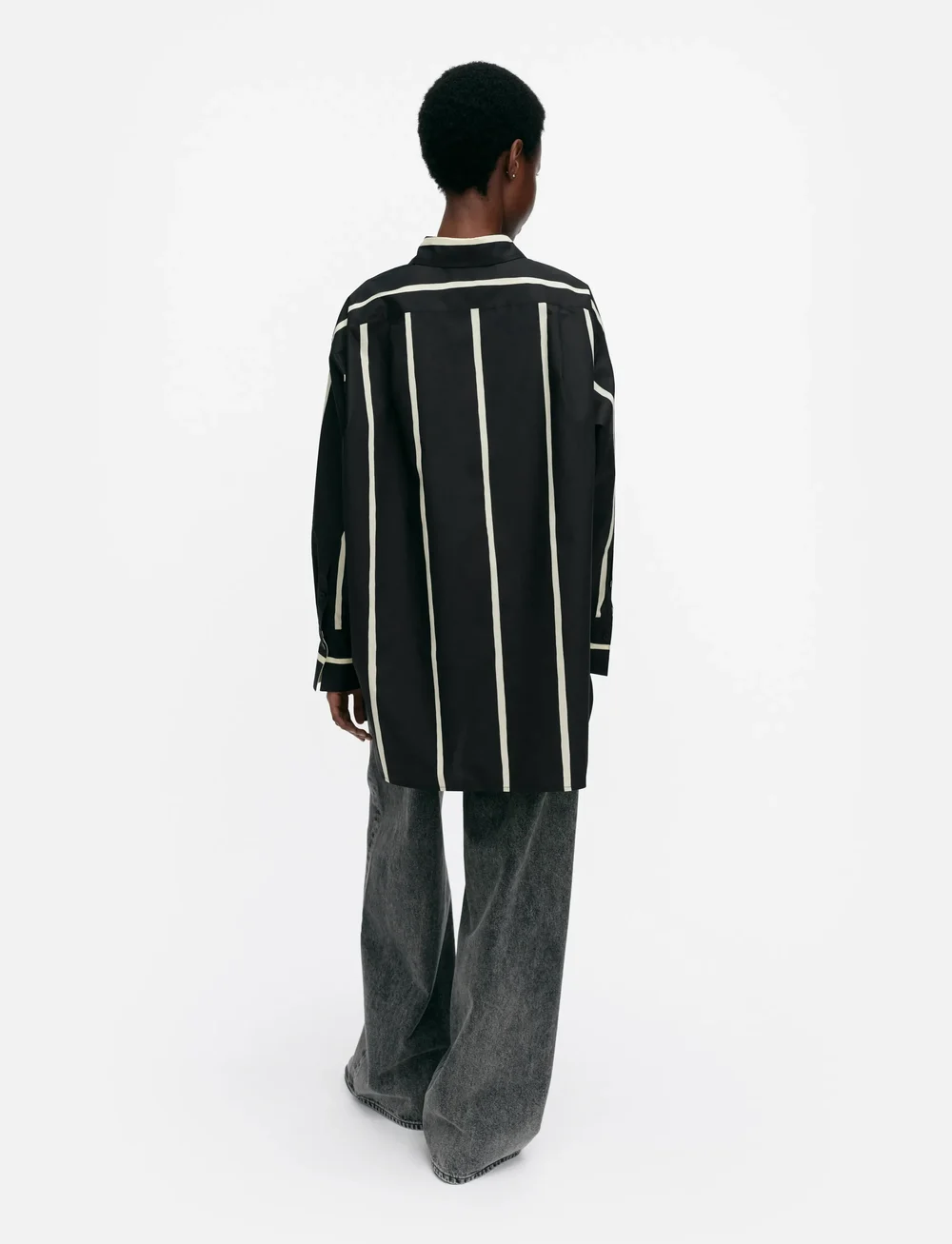 Marimekko - NILA PUHVELI - langärmlige hemden - black, light yellow - 3