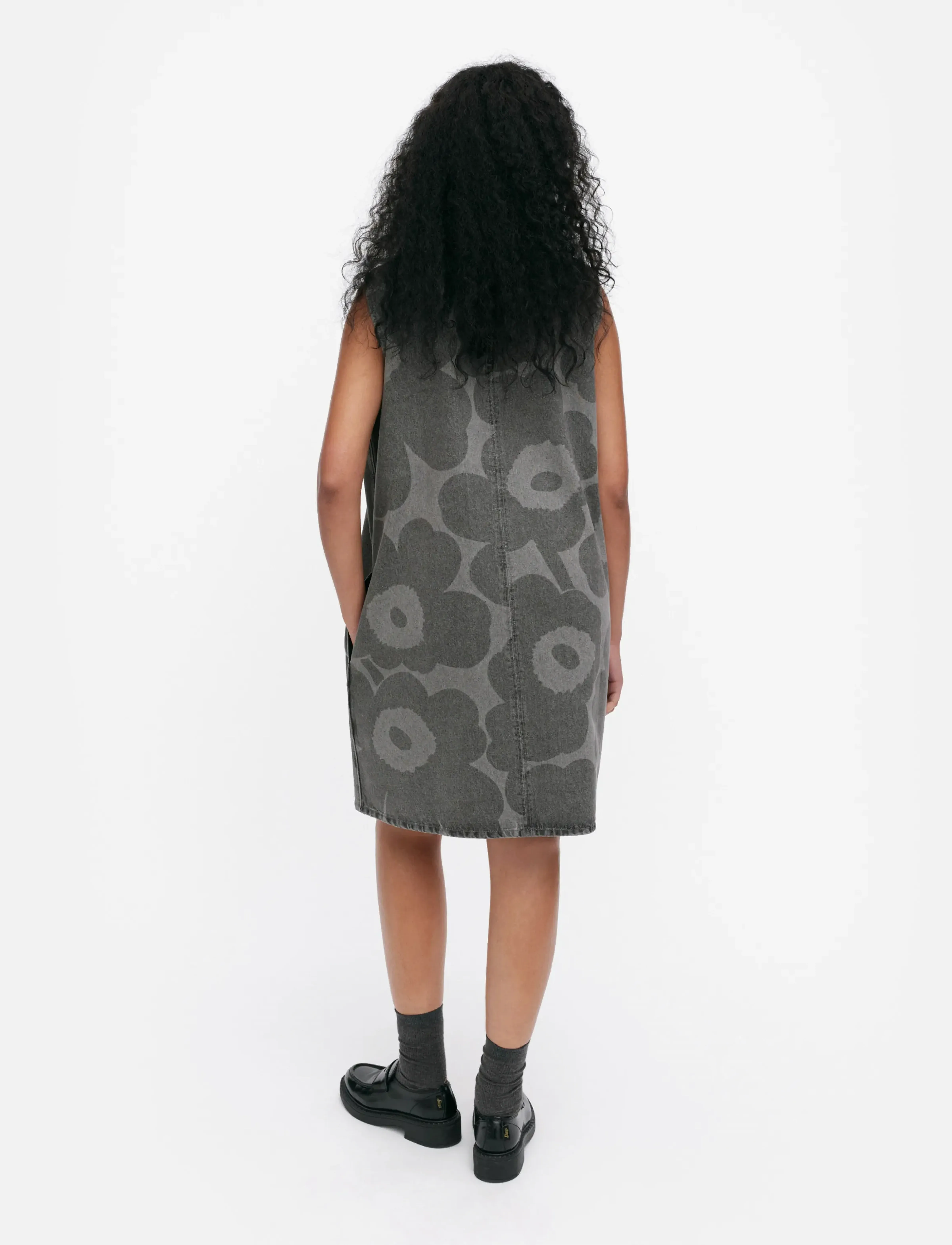 Marimekko - MARIDENIM SOMASTI UNIKKO - midi dresses - light grey - 3