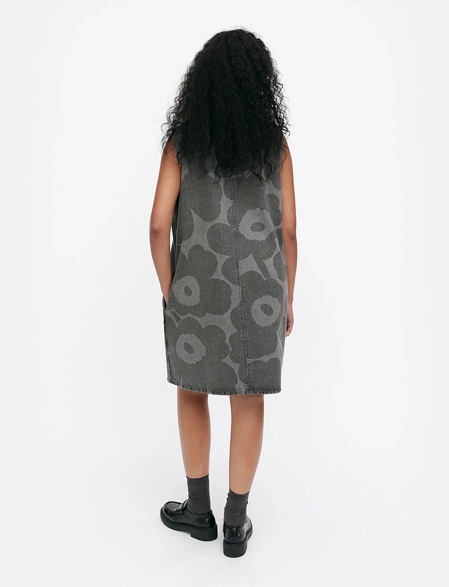 Marimekko - MARIDENIM SOMASTI UNIKKO - midikleider - light grey - 3