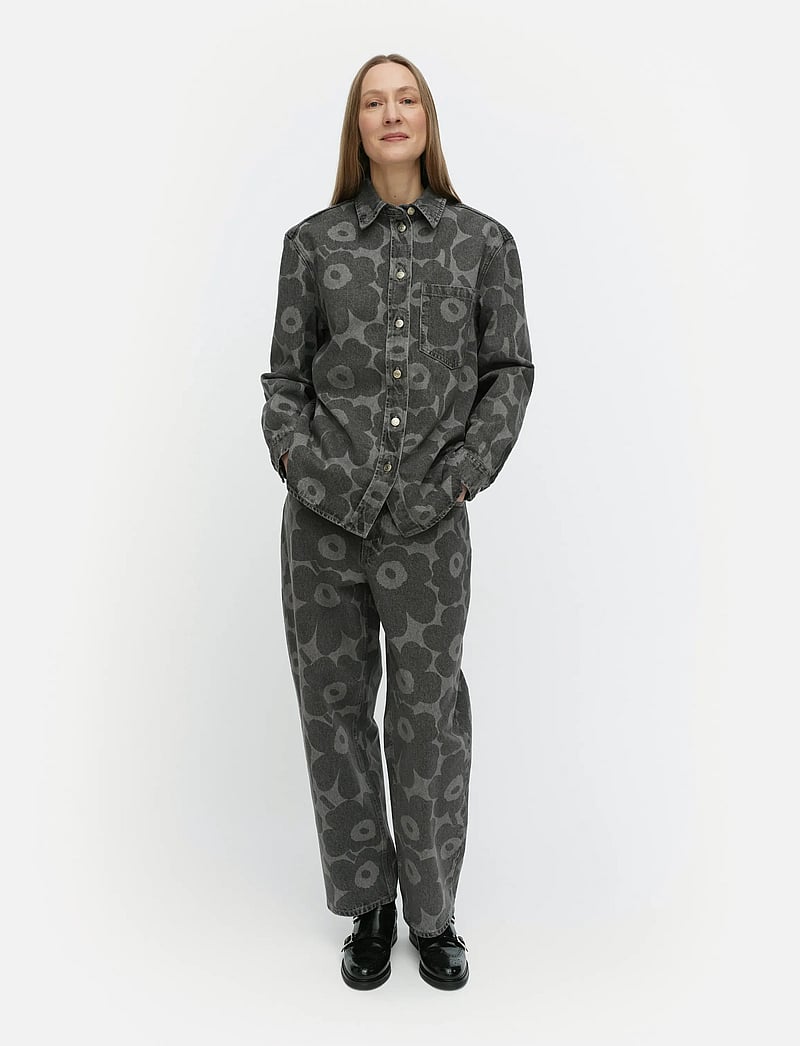 Marimekko - MARIDENIM VAIHE UNIKKO - jeansskjortor - light grey - 0