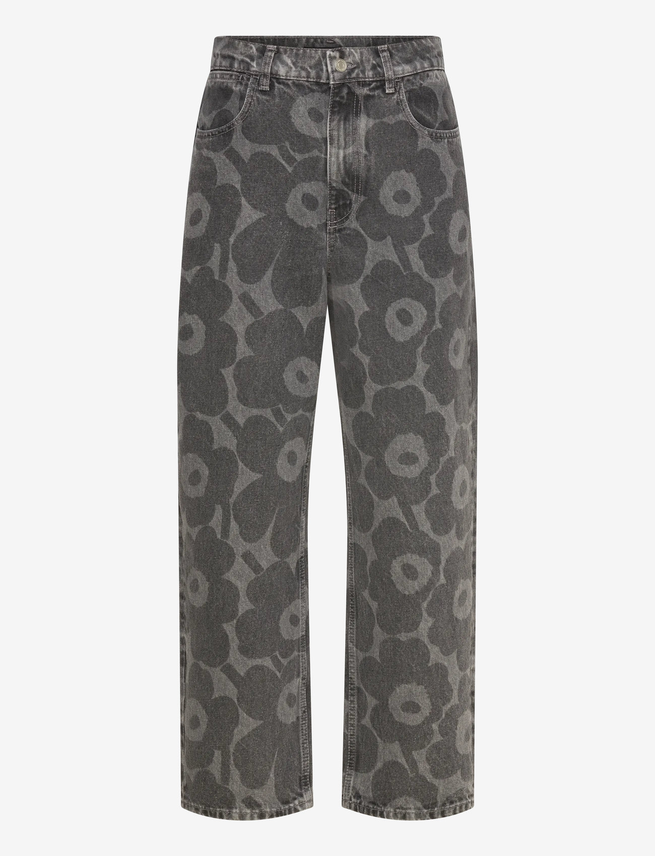 Marimekko - MARIDENIM BARREL UNIKKO - barrel jeans - light grey - 1