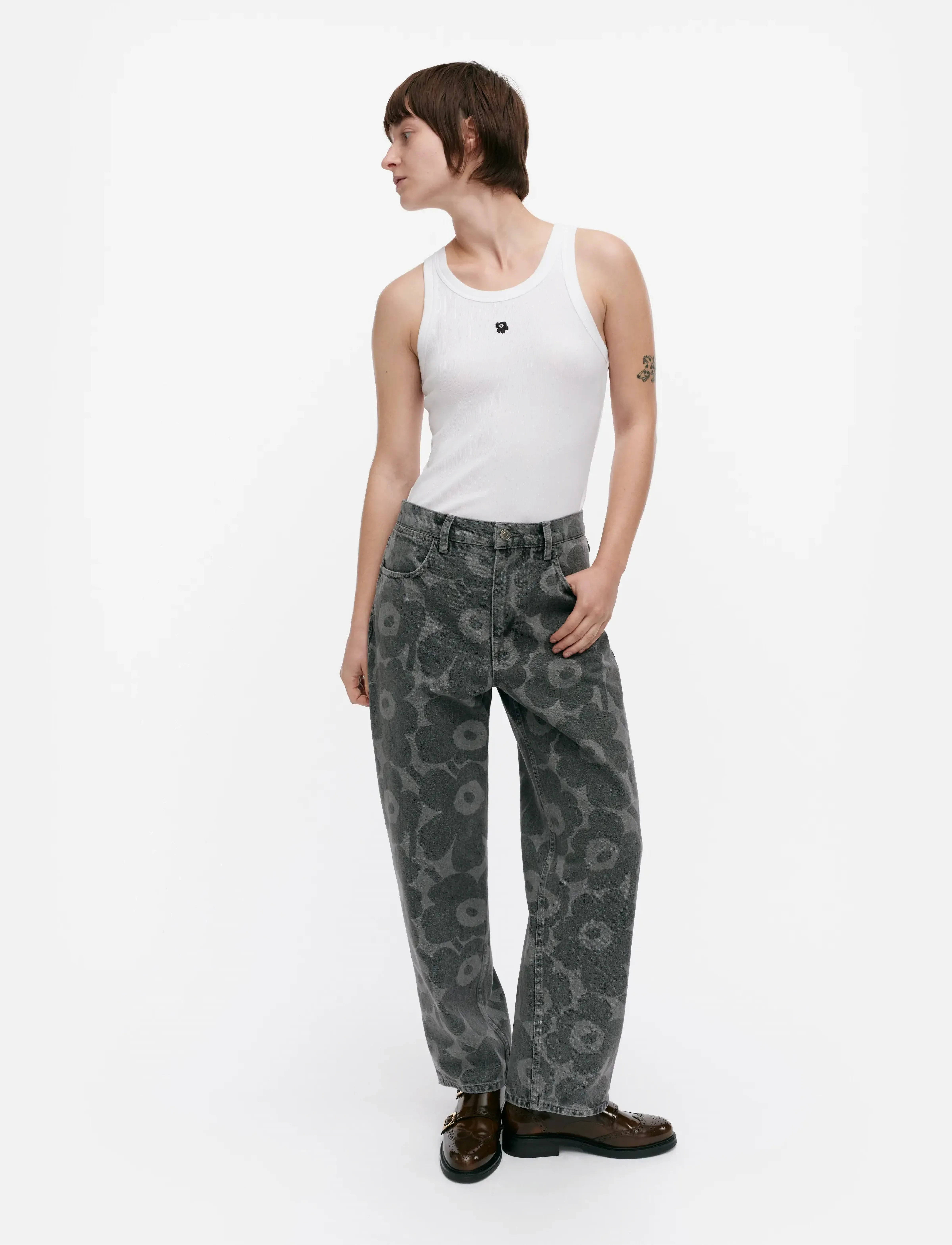 Marimekko MARIDENIM BARREL UNIKKO - Tøj - LIGHT GREY / grey